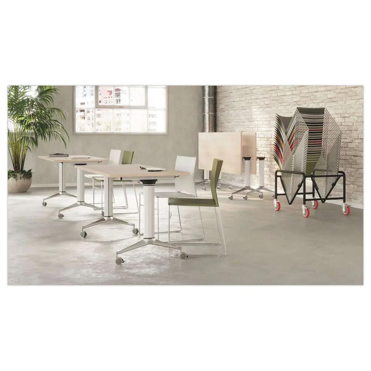 Chaise Point blanc chrome photo du produit