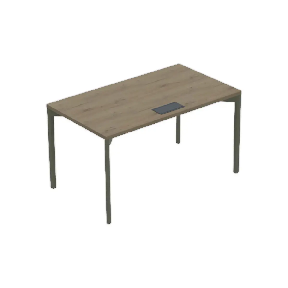 Bureau Bastia L 140 chene veine / vert photo du produit