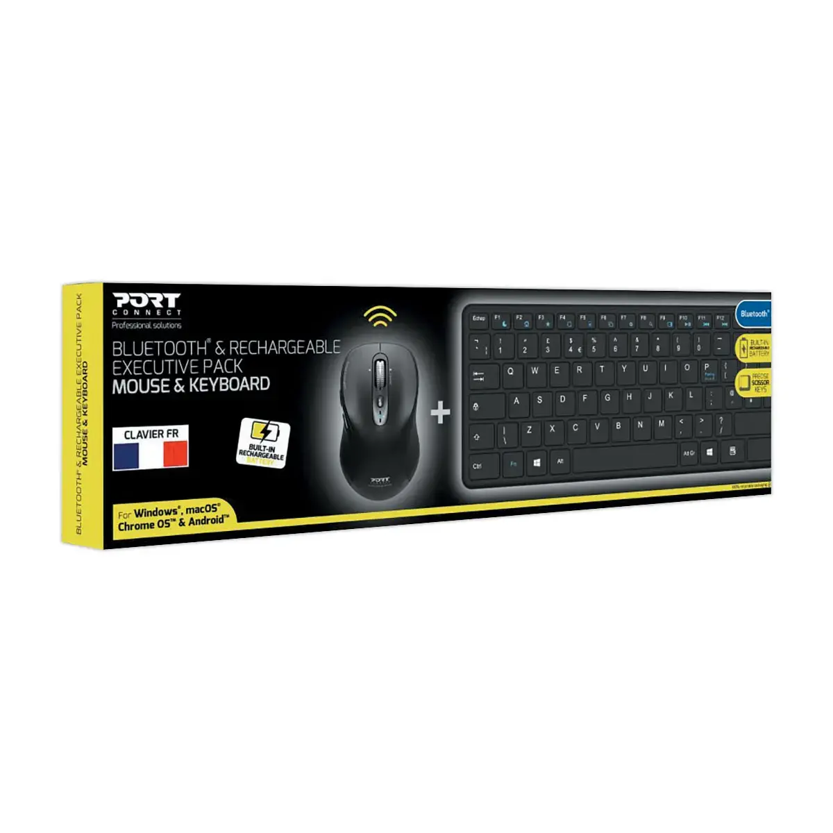Kit clavier et souris sans fil expert Port Design photo du produit