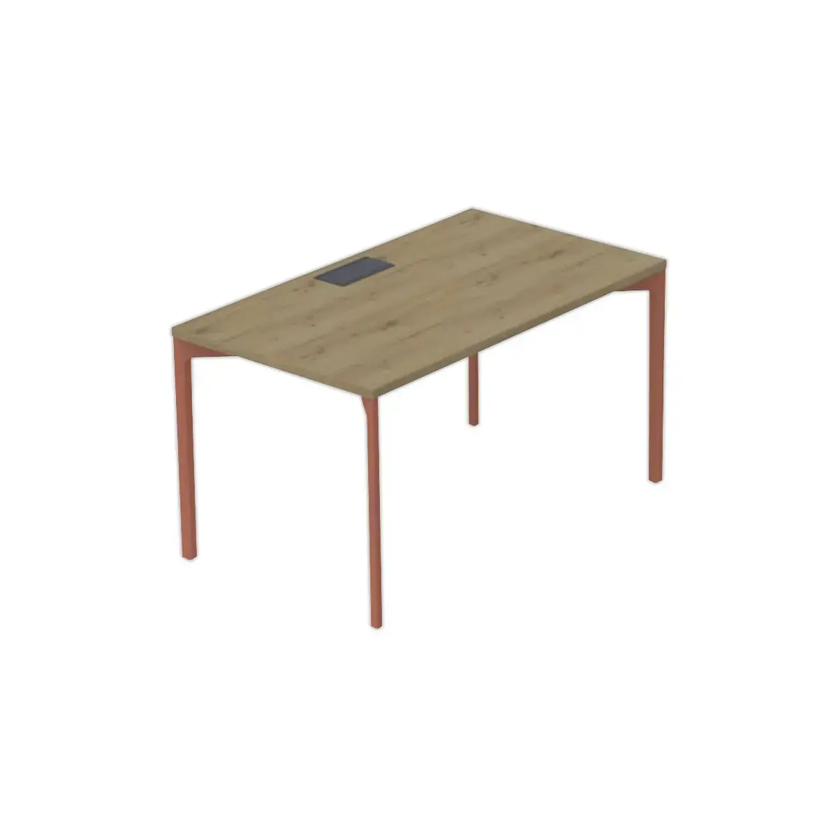 Bureau Bastia L 160 cheine veine / terracotta photo du produit