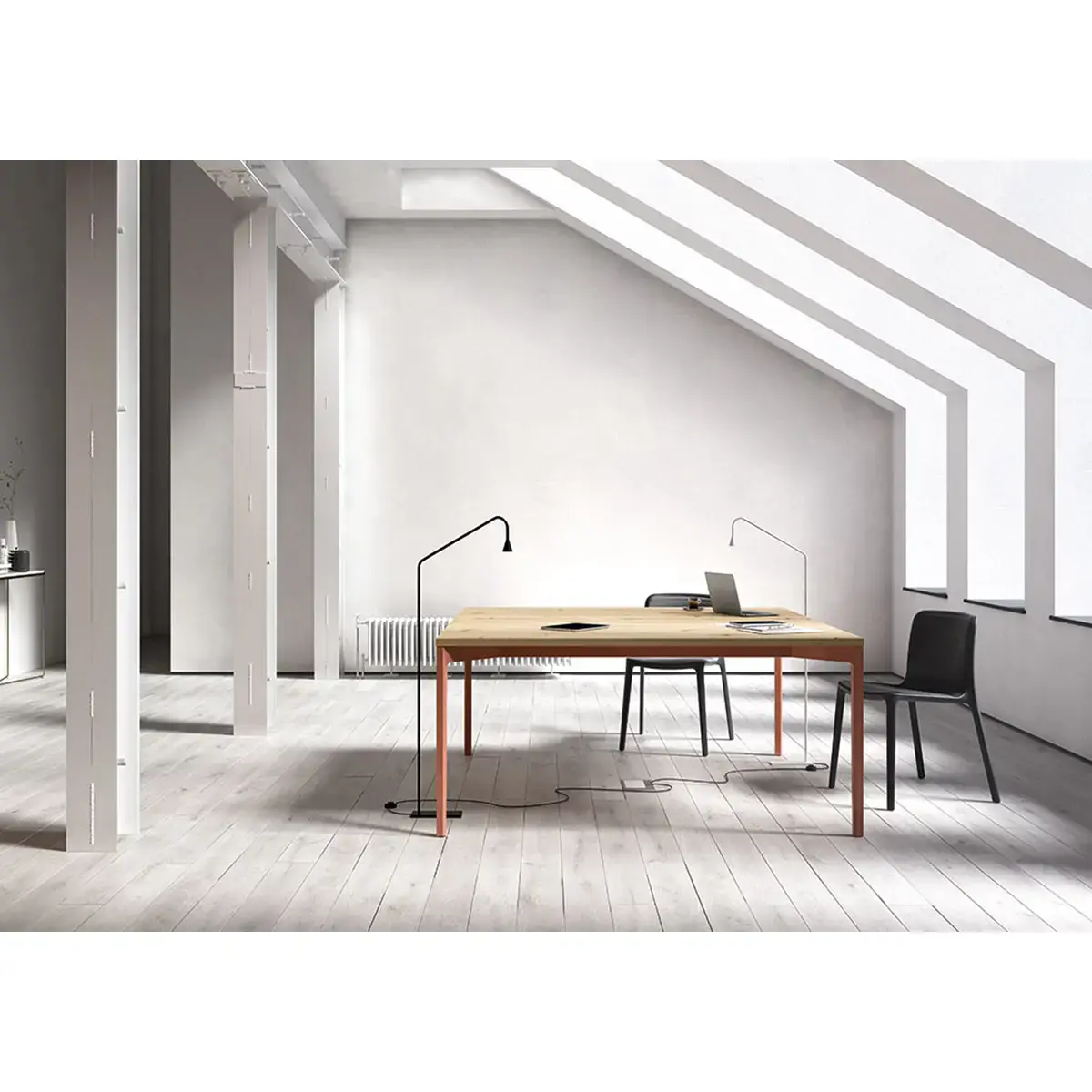 Bureau Bastia L 160 cheine veine / terracotta photo du produit