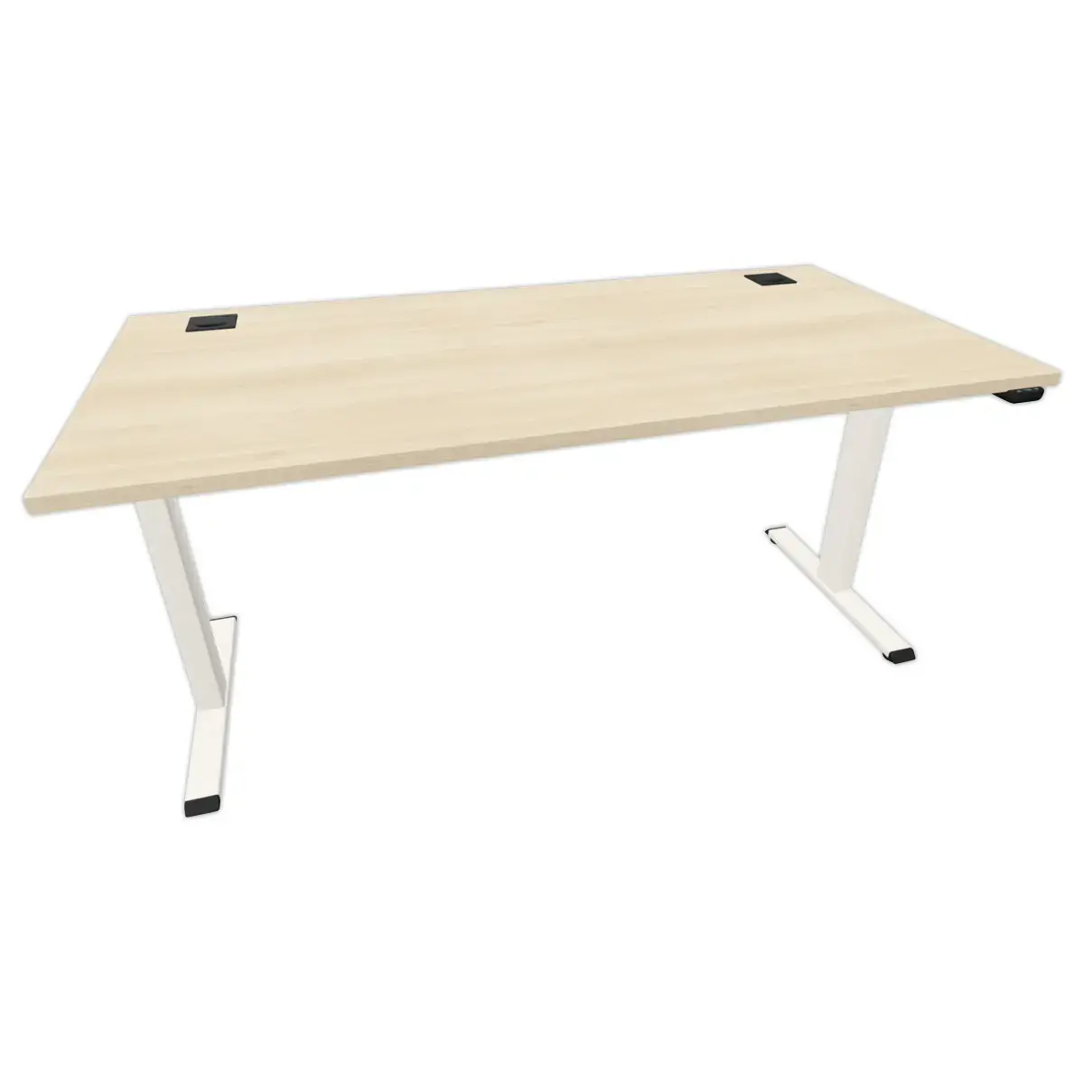 BUREAU ECO ELECTRIQUE ACACIA/BLANC MONTE 160 x 80 cm photo du produit
