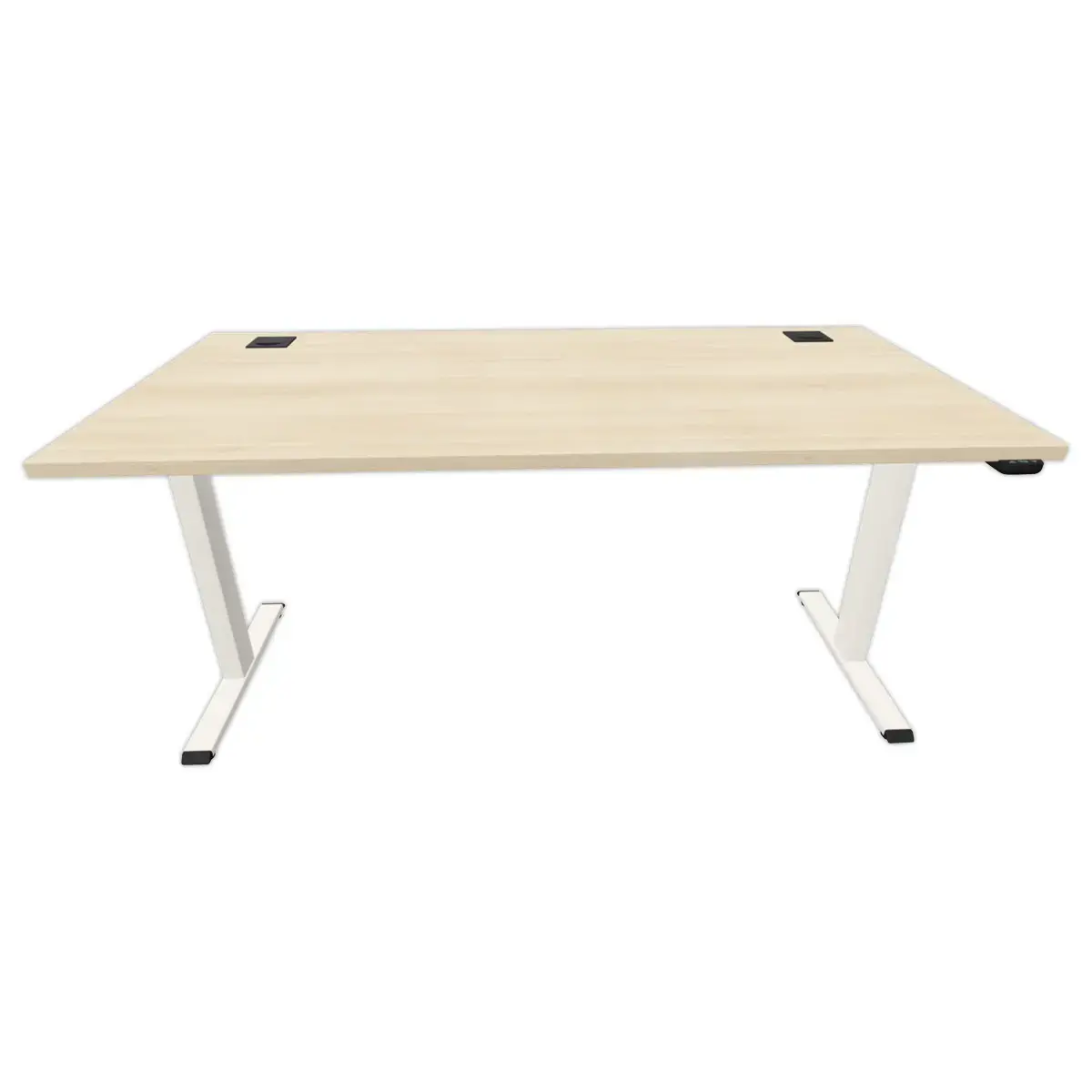 BUREAU ECO ELECTRIQUE ACACIA/BLANC MONTE 160 x 80 cm photo du produit