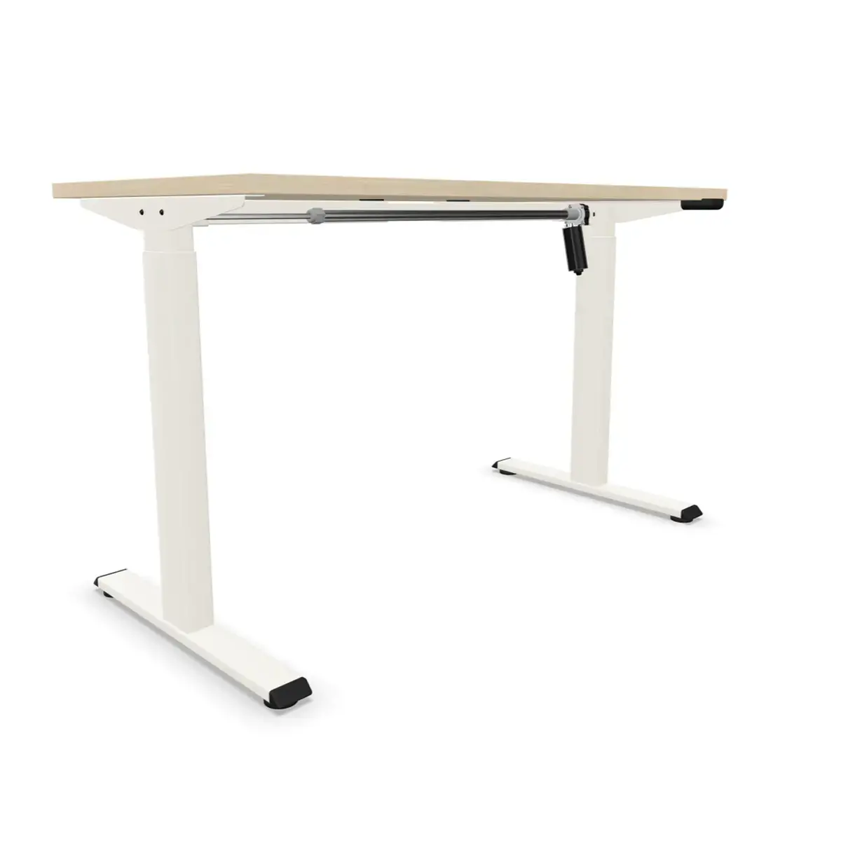 Bureau Eco electrique acacia/blanc monté 120x 60 cm photo du produit