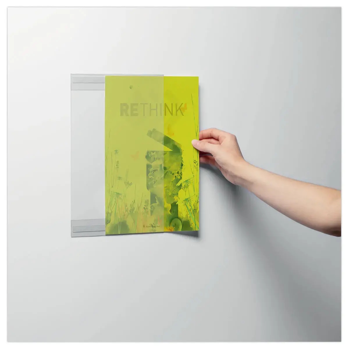 5 Porte-affiches adhésifs - A3 - Matière recyclée - DURABLE photo du produit