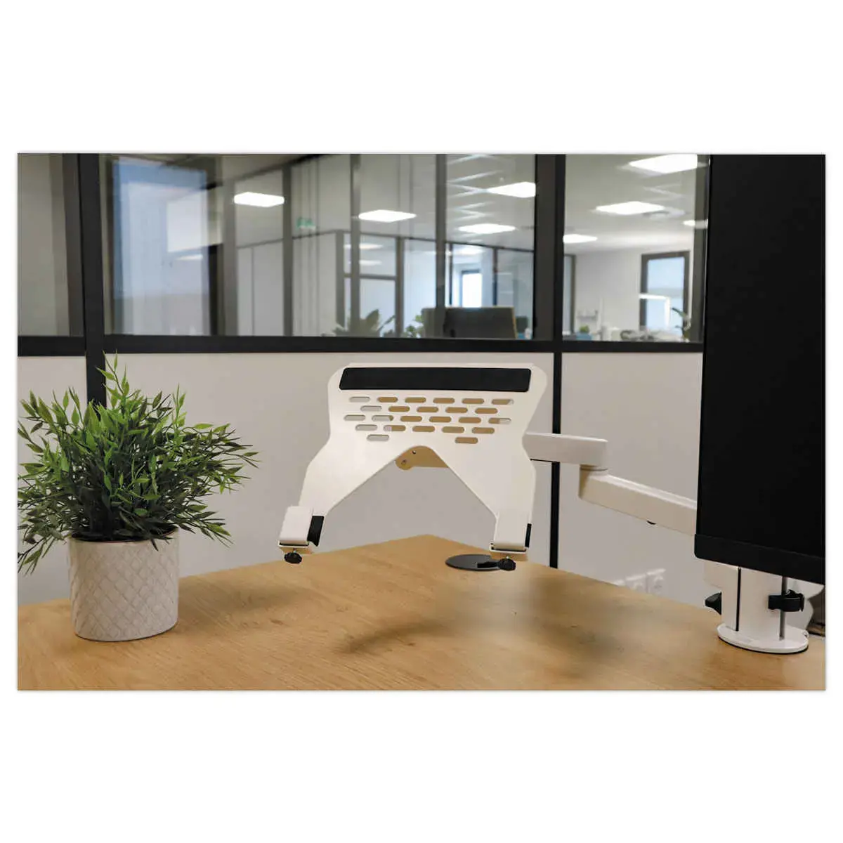 Support PC portable pour bras porte-écran B-XP photo du produit