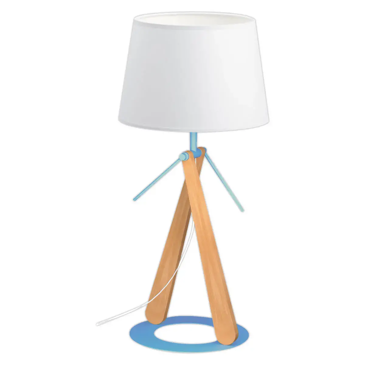 Lampe E27 ZAZOU bleu photo du produit