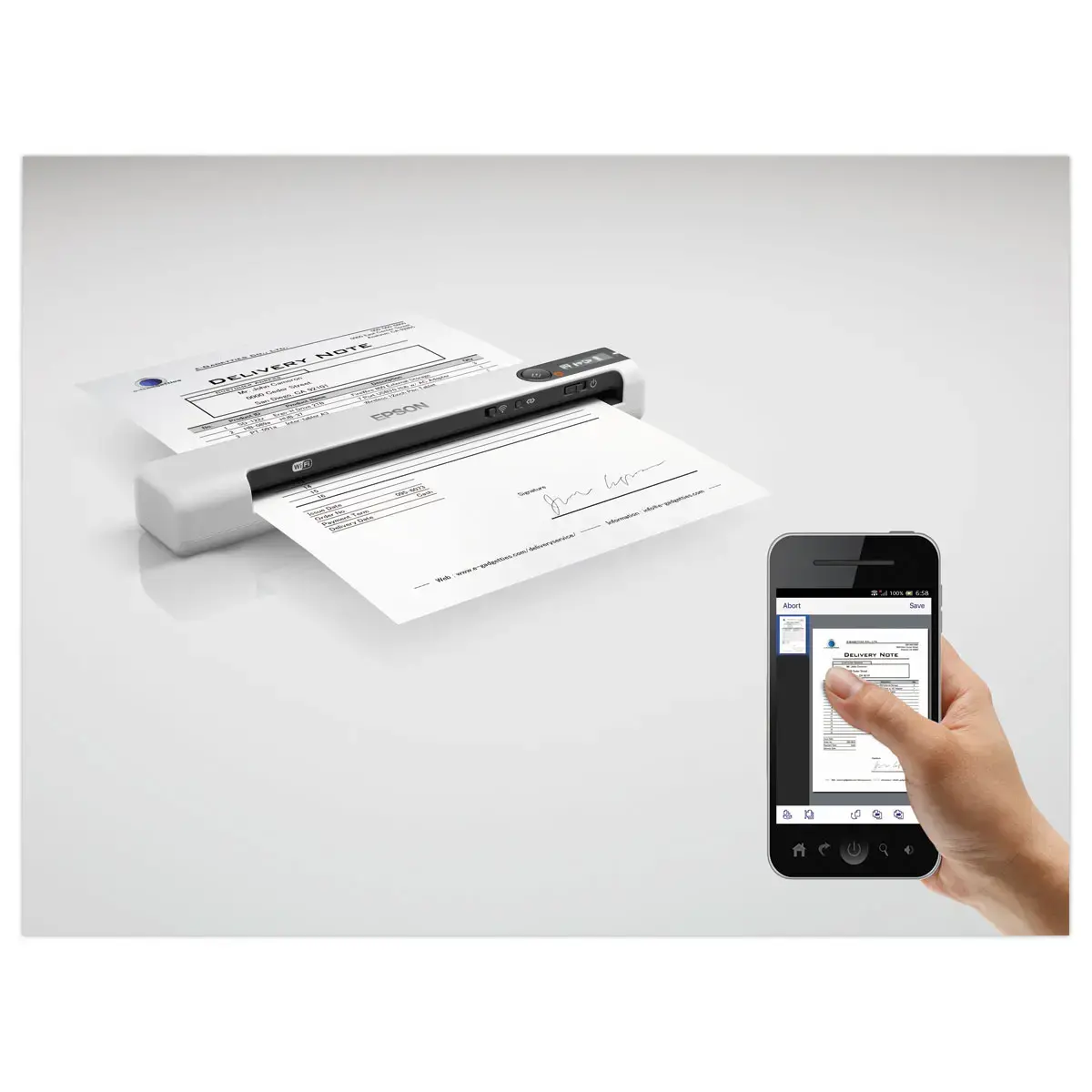 Scanner EPSON WorkForce DS-80W photo du produit