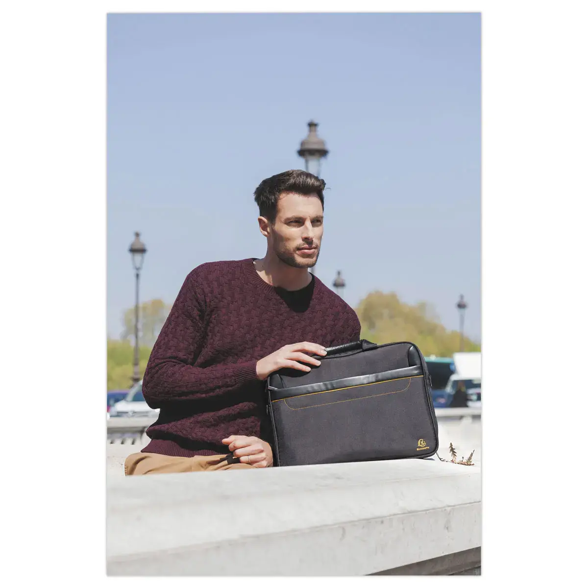 Sacoche ordinateur Exactive 15,6" - Noir photo du produit