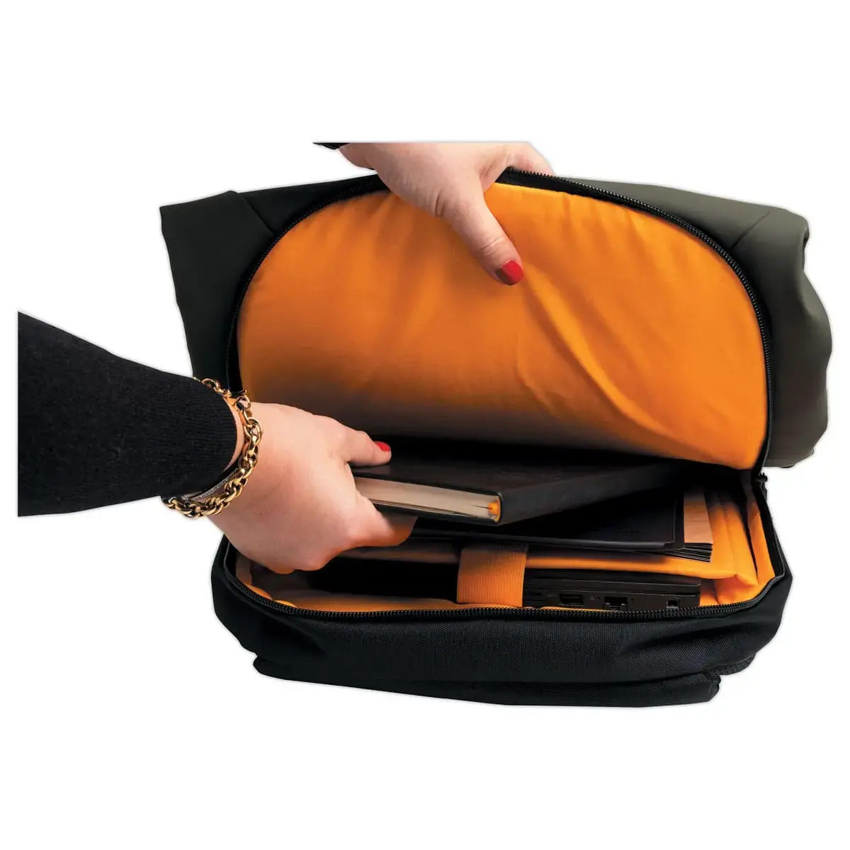 Sac &agrave; dos ordinateur Exactive Young 2 compartiments -  Vert Kaki photo du produit