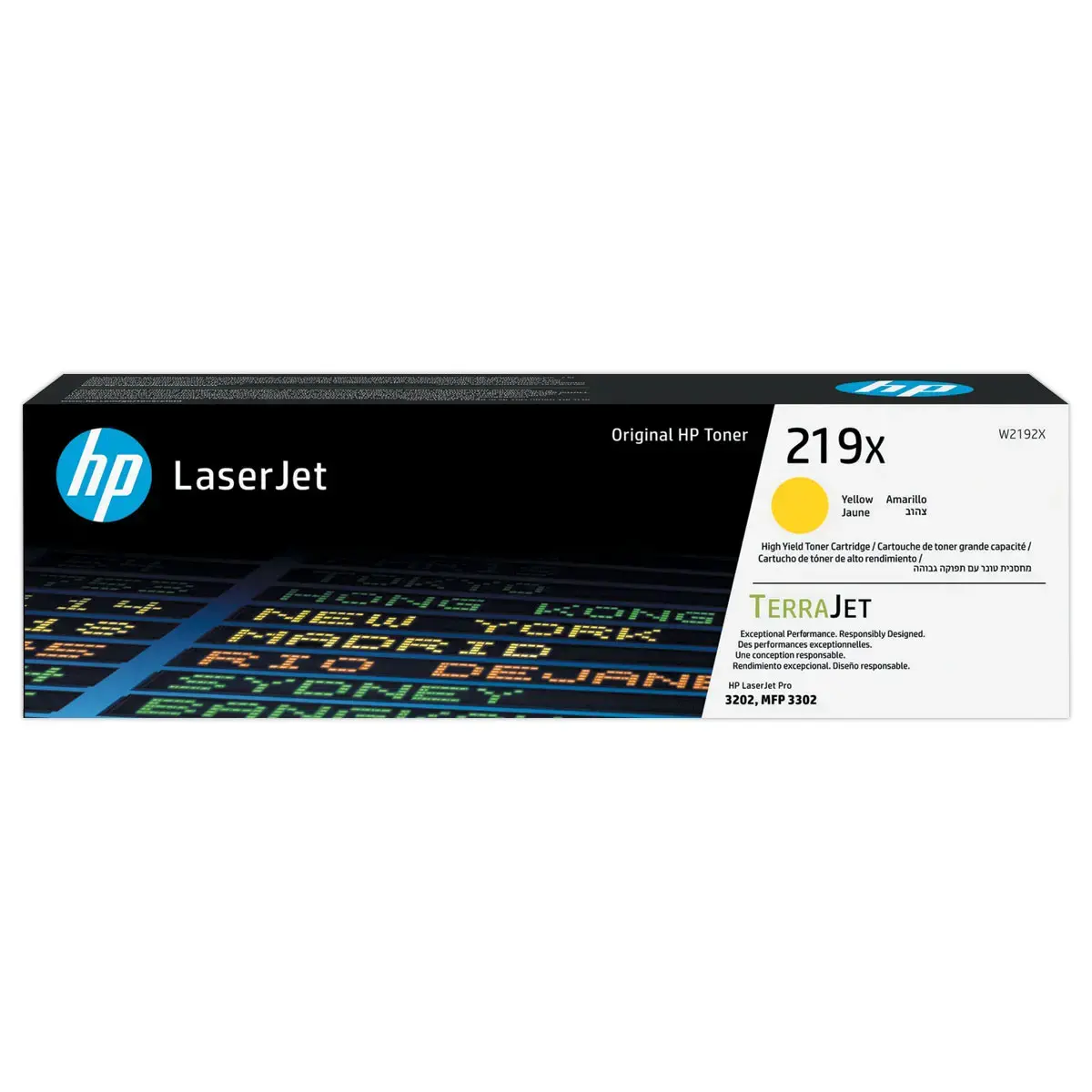 Toner laser HP 219X grande capacité jaune photo du produit