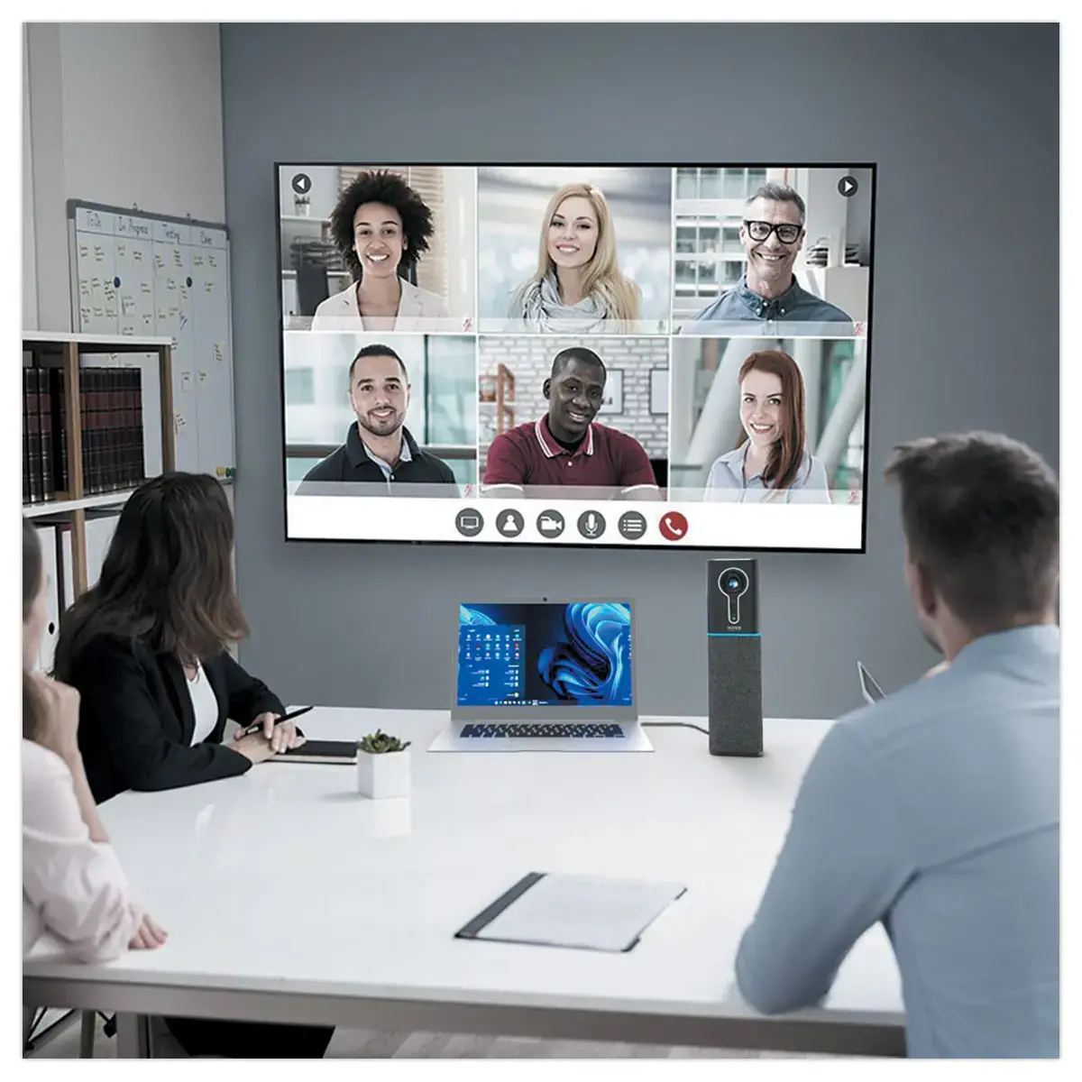 Tour de conf&eacute;rence de Bureau Audio/Vid&eacute;o Tout-En-Un 2K UHD photo du produit