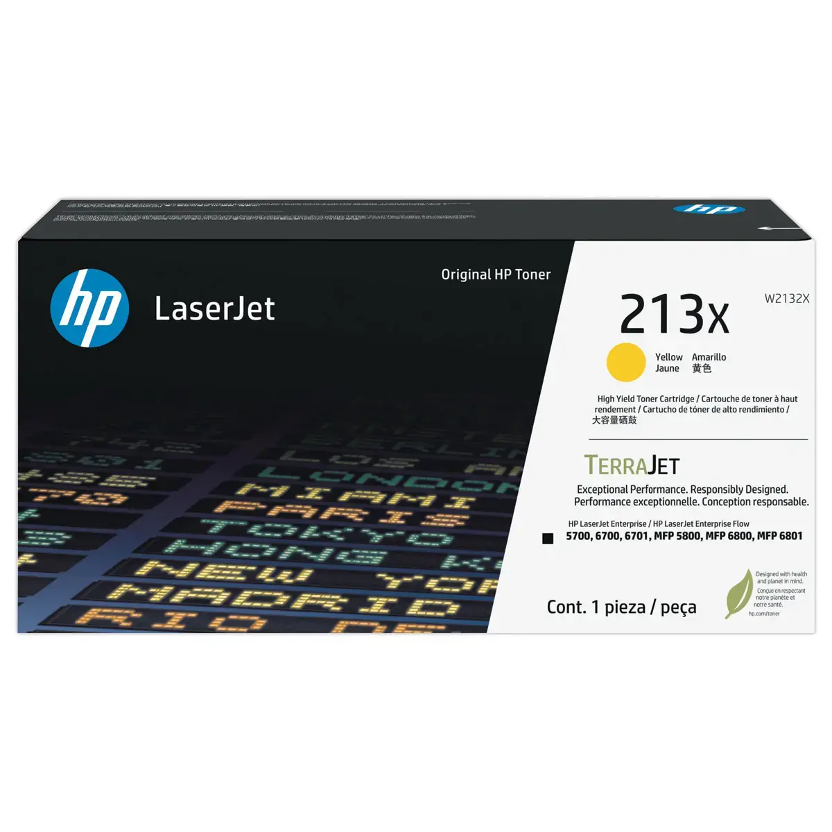 Toner HP W2132X jaune photo du produit