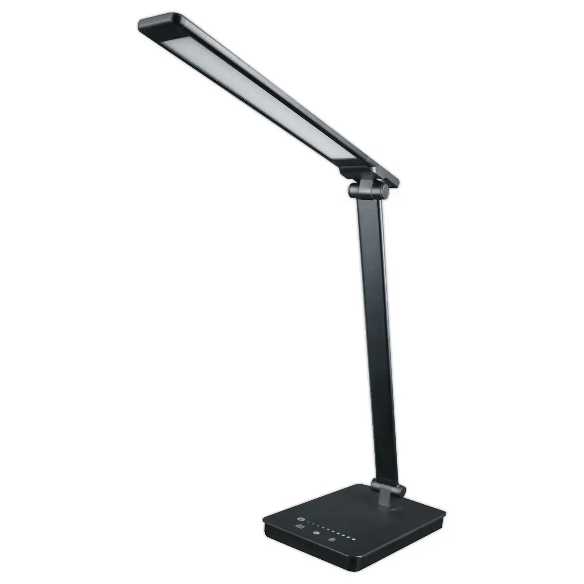 Lampe LED de bureau Novy avec 2 prises USB - Variateur d'intensité - 5 températures de couleur - Unilux photo du produit