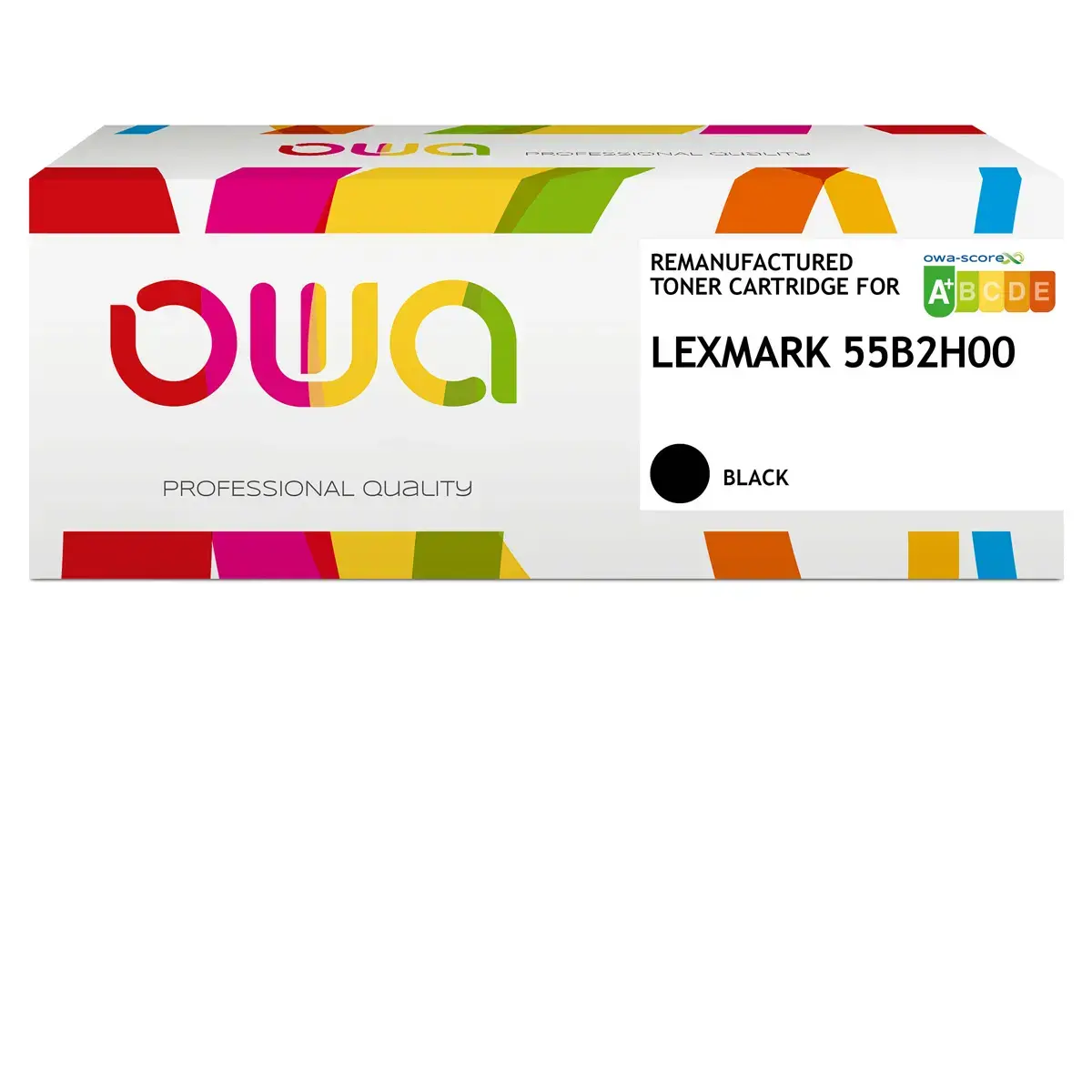 Toner eq. LEXMARK 55B2H00 - OWA - Haute capacit&eacute; - Noir photo du produit