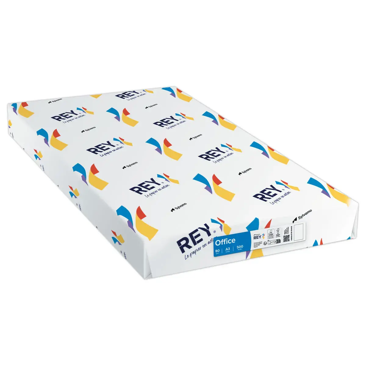 3 Ramettes 500 feuilles papier A3 80g tr&egrave;s blanc REY Office photo du produit