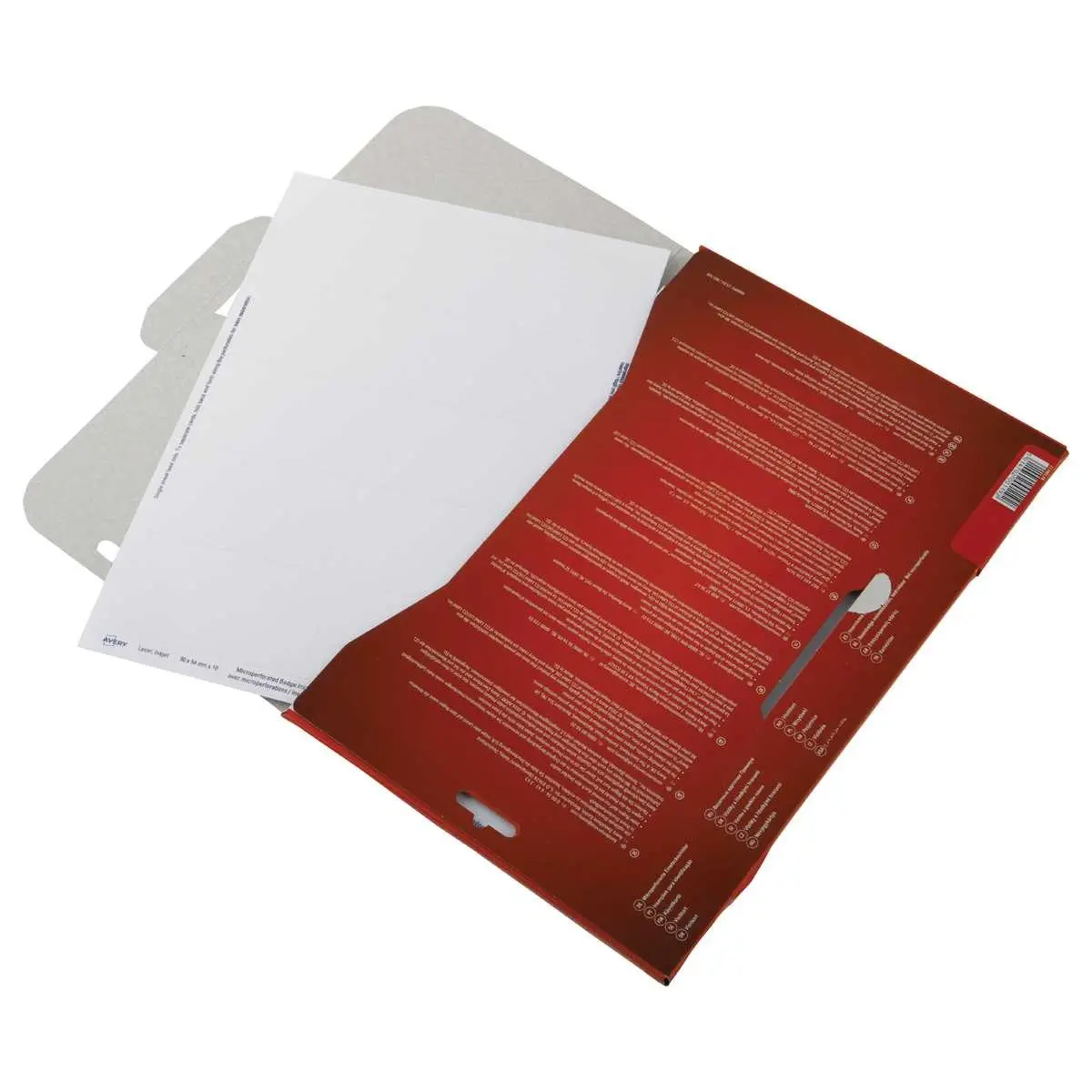 200 Planches badges imprimables - AVERY - 9 x 5,4 cm photo du produit