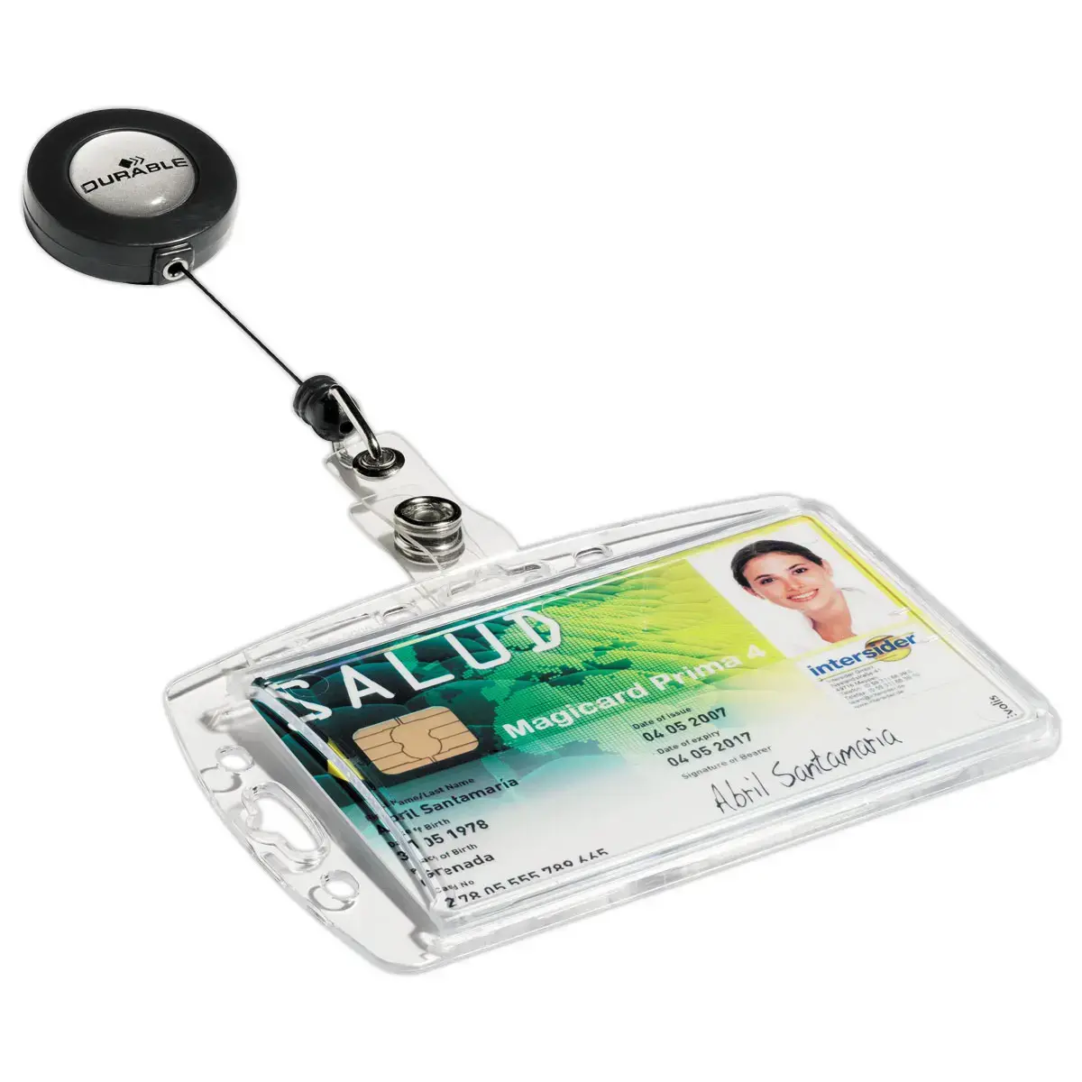 10 Enrouleurs pour porte-carte magn&eacute;tique - Durable photo du produit