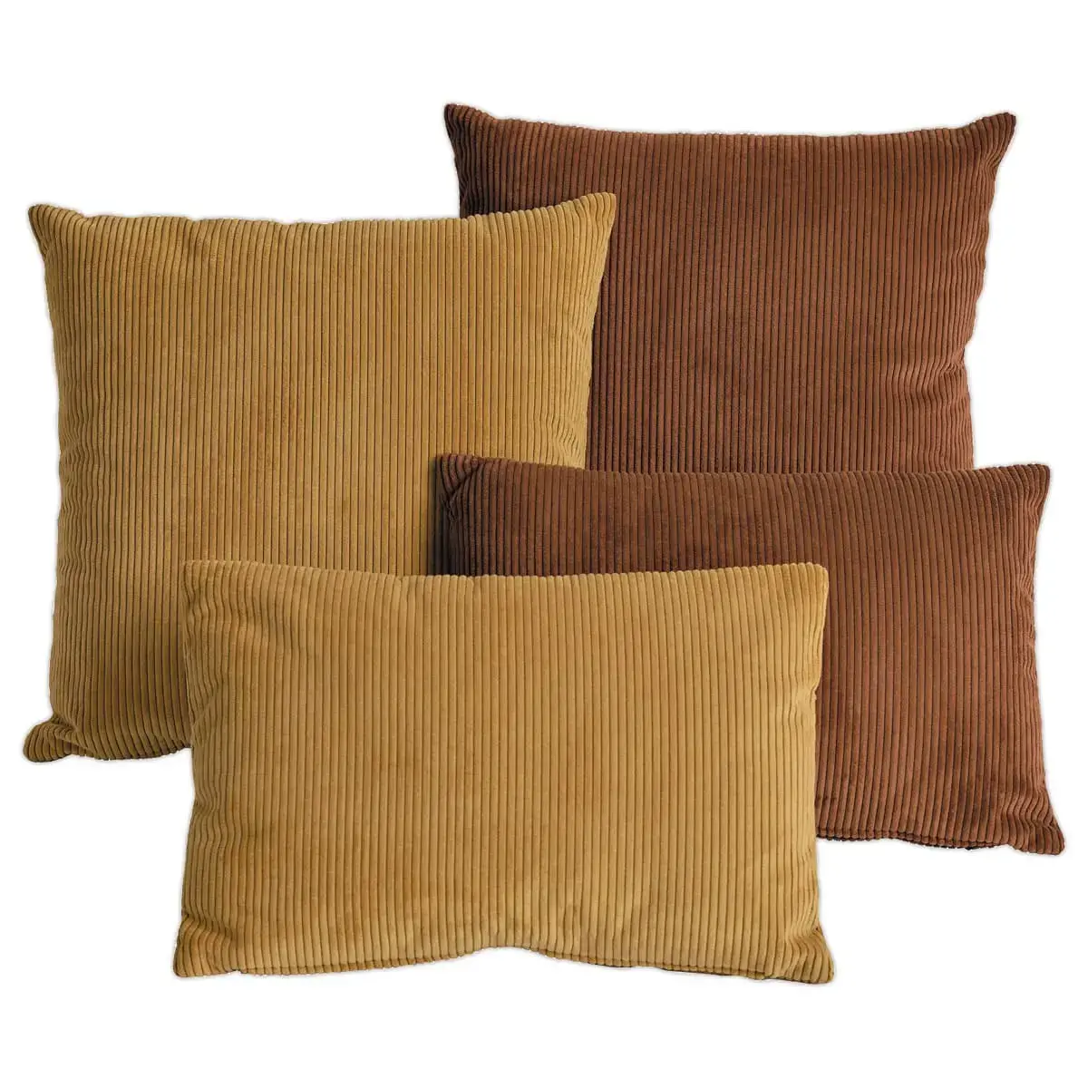 Coussin carr&eacute; ocre photo du produit