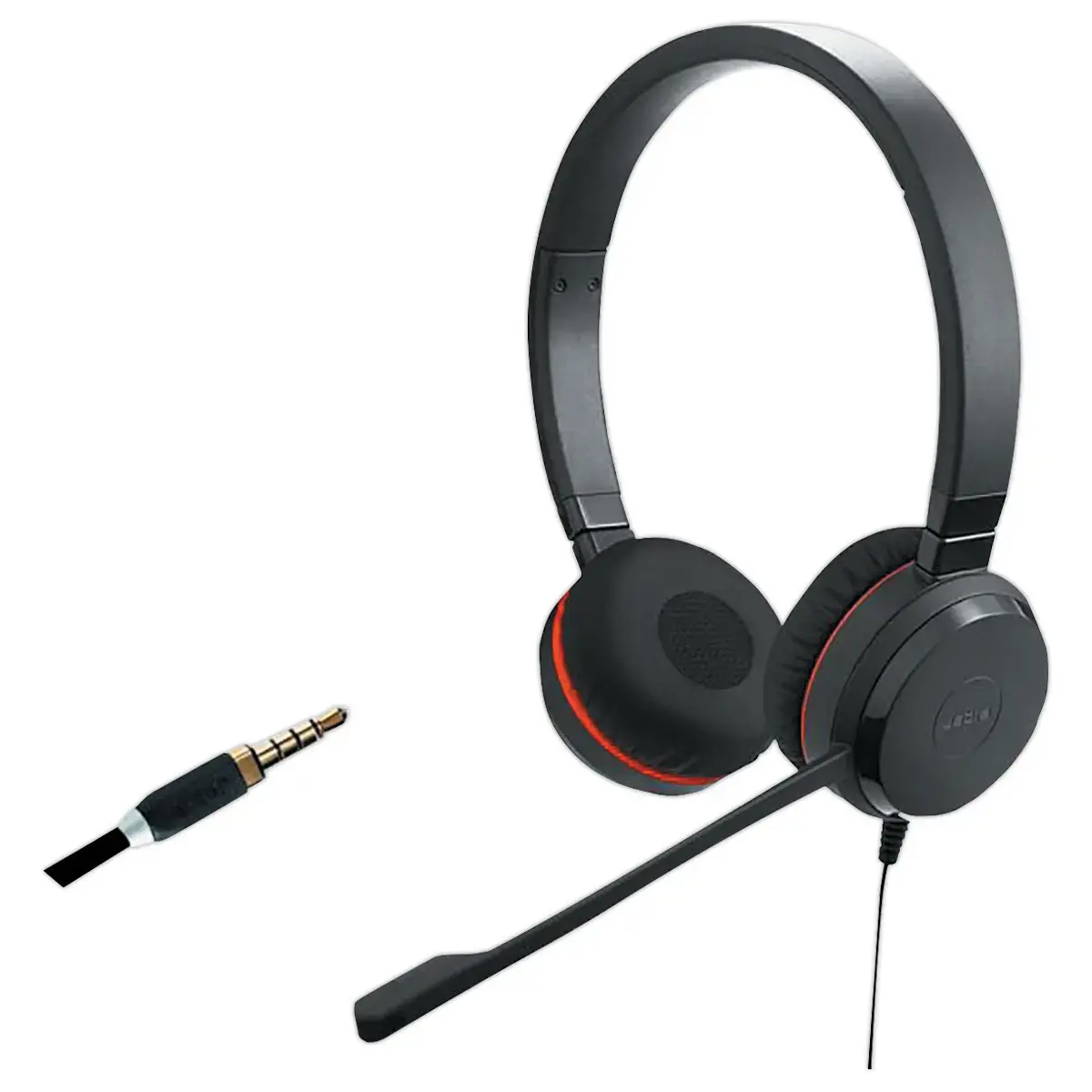 Casque t&eacute;l&eacute;phonique filaire Jabra Evolve  30 DUO JACK photo du produit