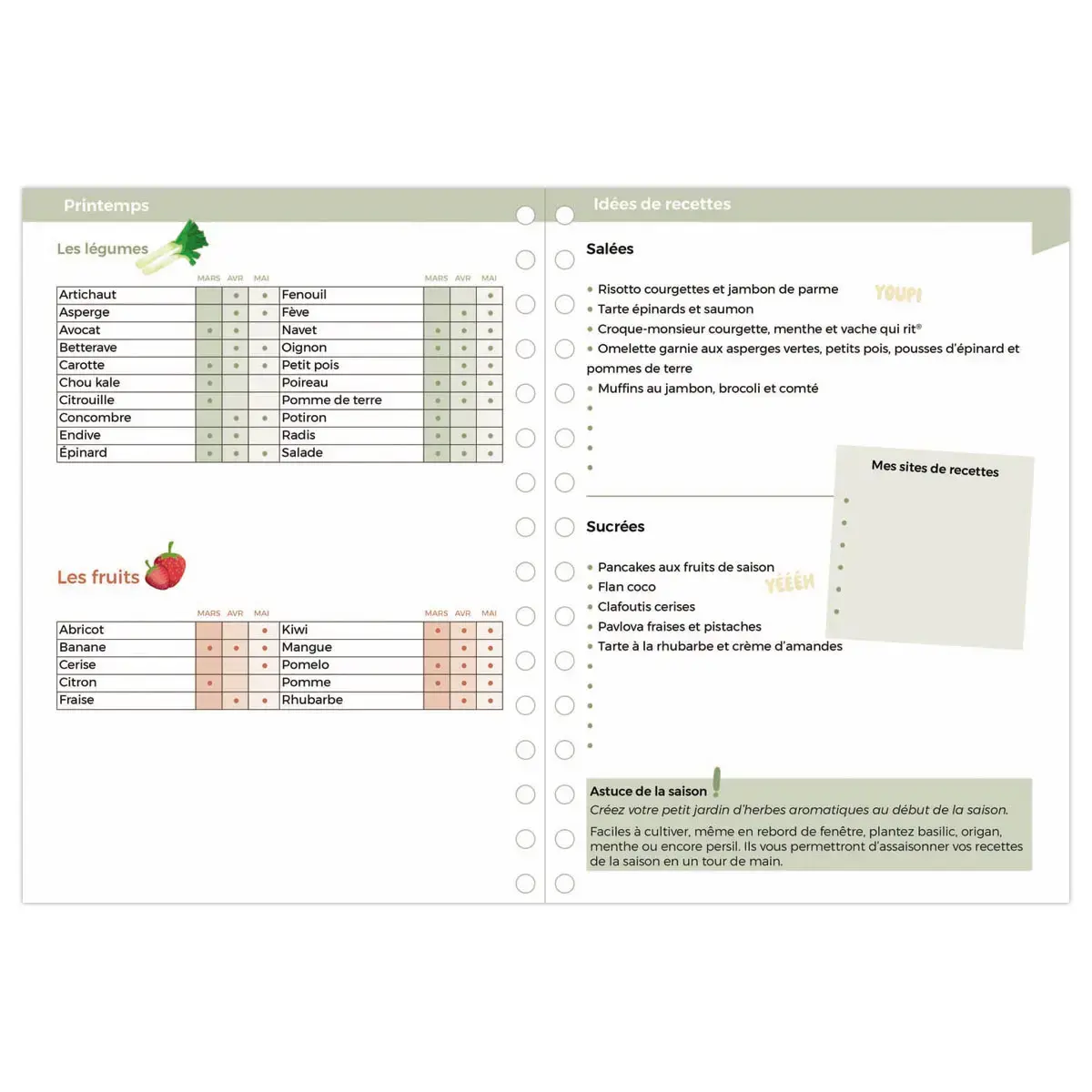 Agenda 21 perpétuel semainier S Eterny Graphic - Français photo du produit