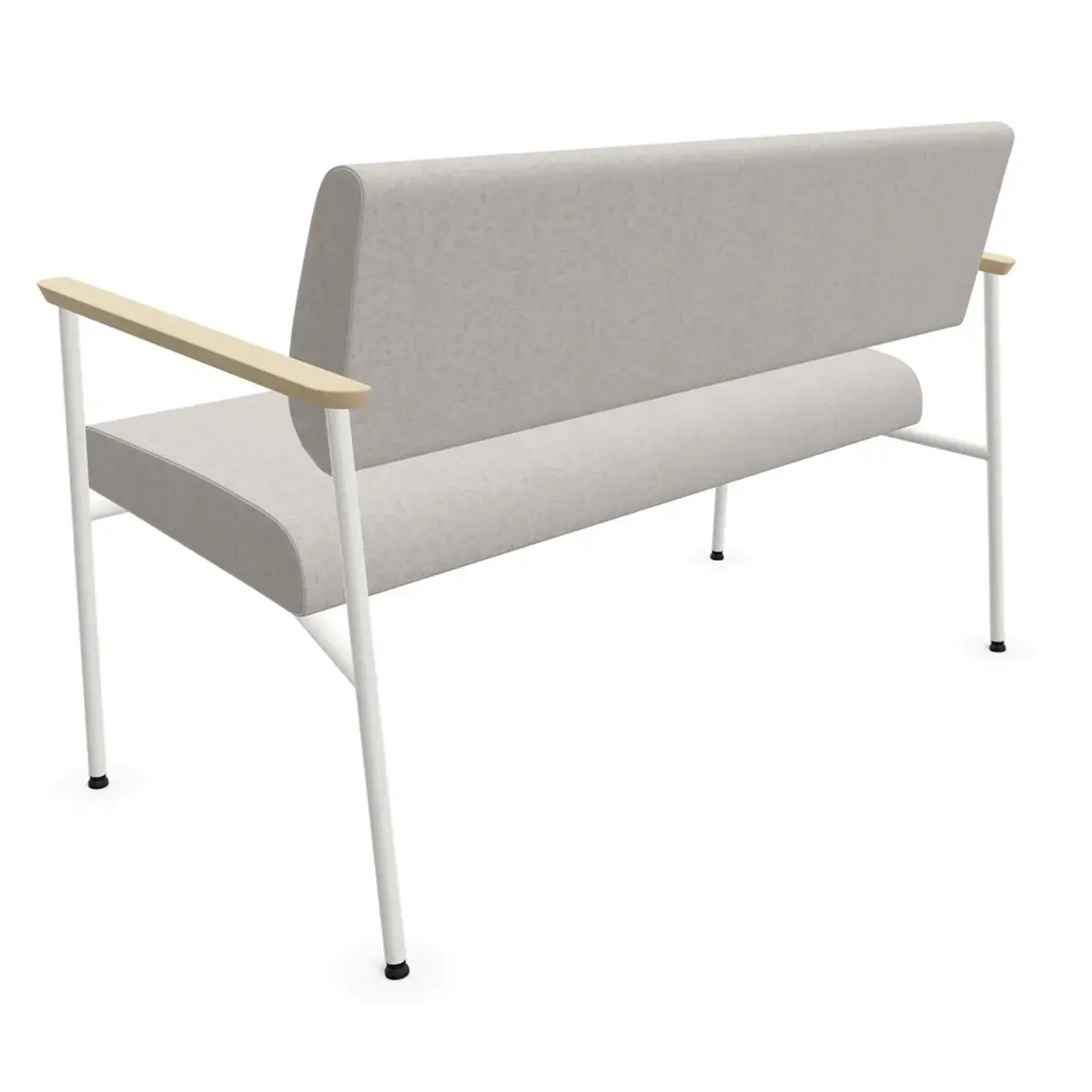 Sofa 2 places beige/gris photo du produit