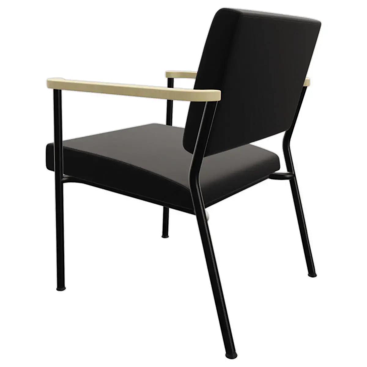 Fauteuil accueil noir photo du produit