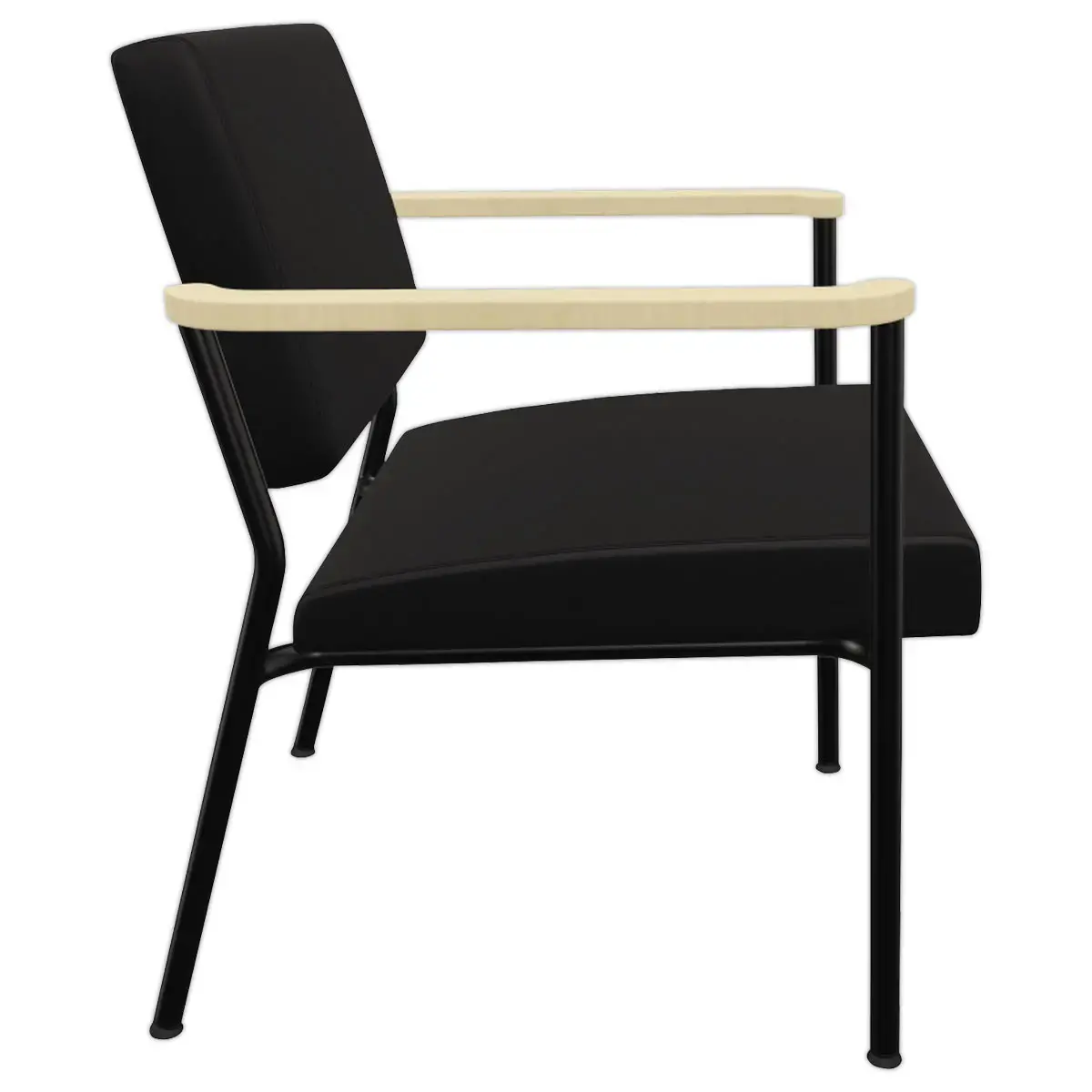 Fauteuil accueil noir photo du produit