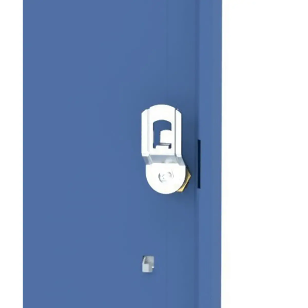 Vestiaire multicases 2 colonne de 2 cases H.180 x L.80cm gris/bleu photo du produit
