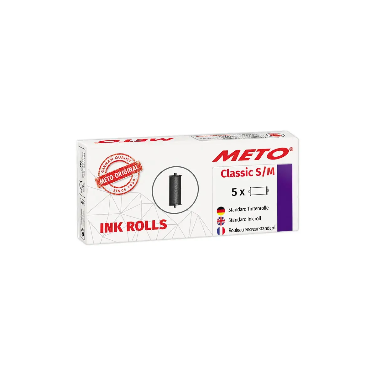 5 Encreurs pour étiqueteuse Basic S&M- Noir photo du produit