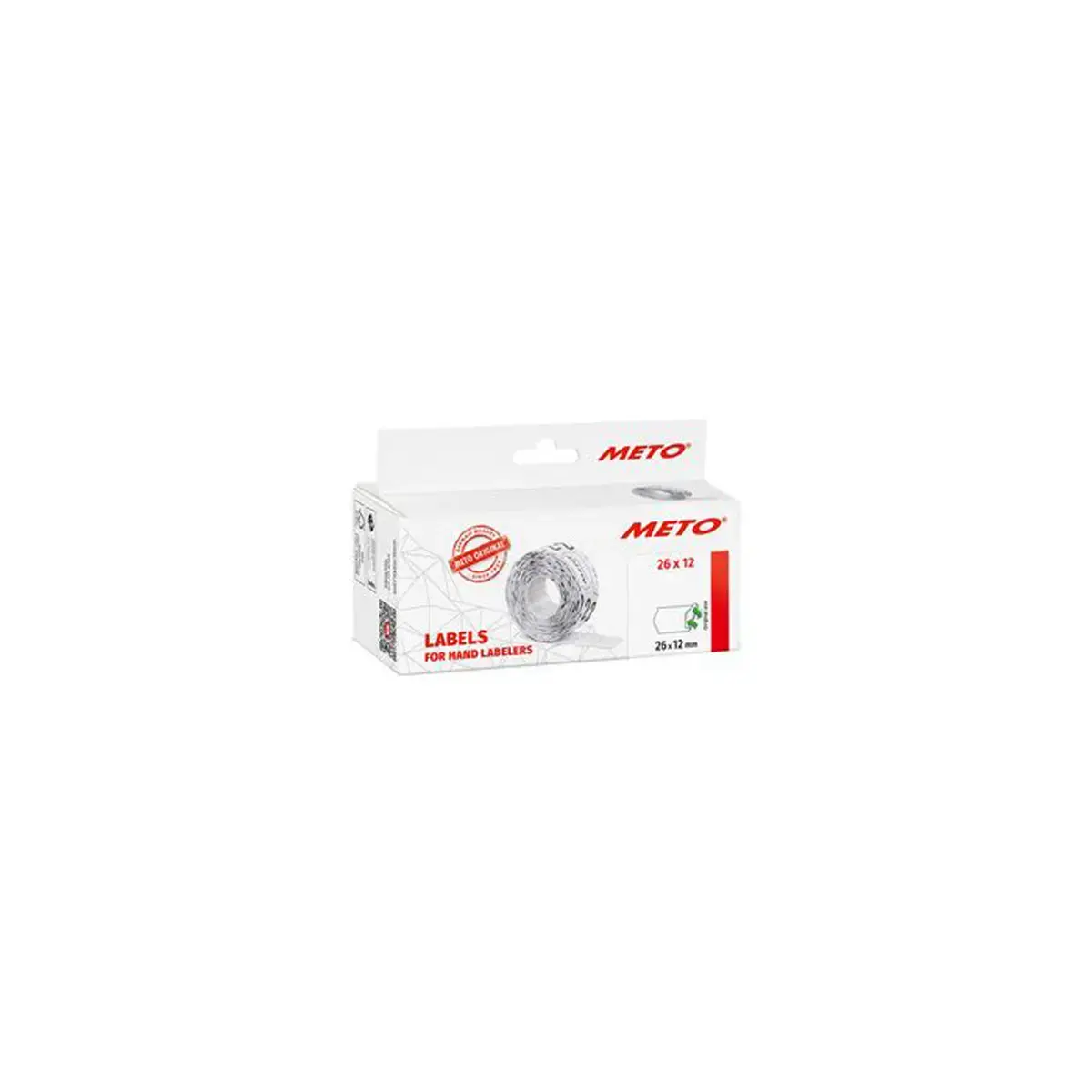 6 Rouleaux de 1000 &eacute;tiquettes 26x12mm enlevables - Blanc photo du produit