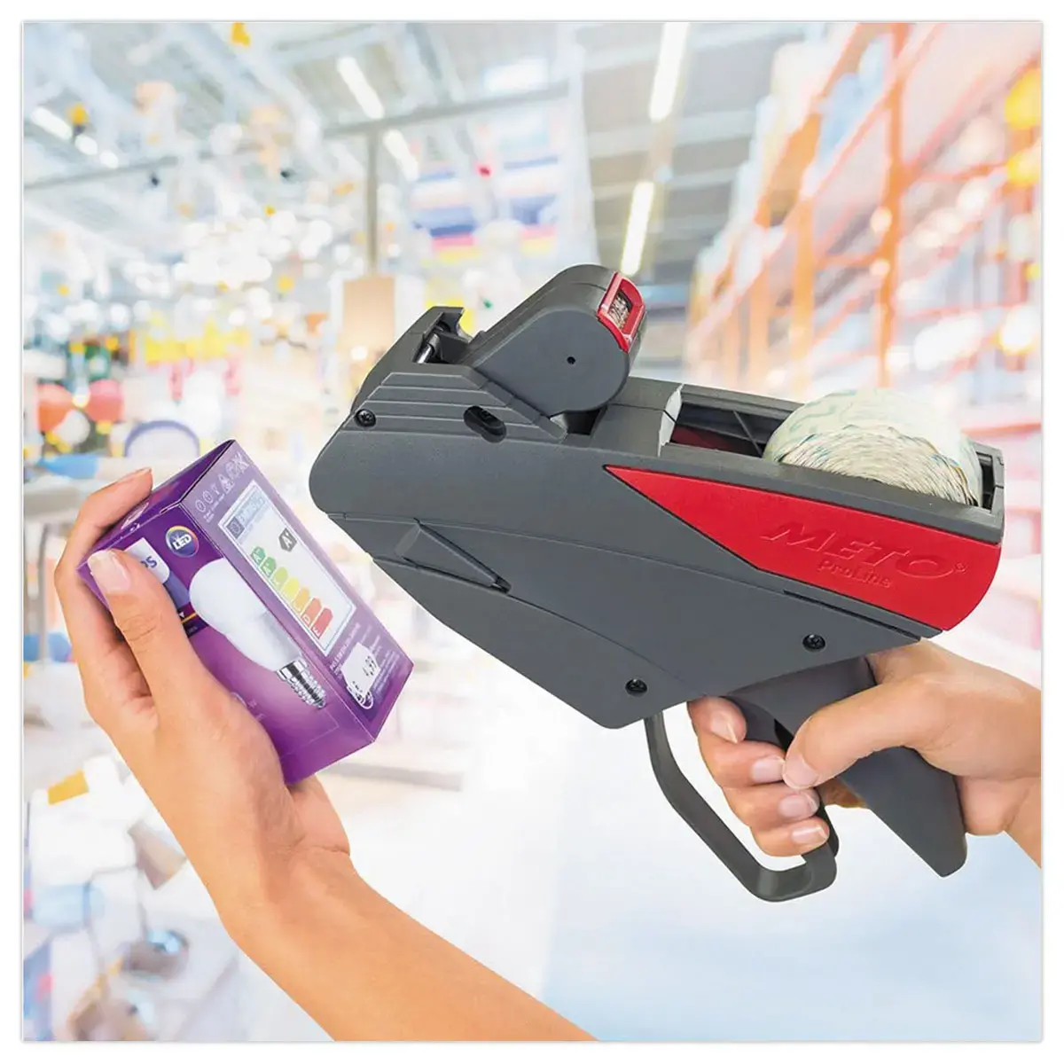 6 Rouleaux de 1000 étiquettes 22x16mm permanent - Blanc photo du produit