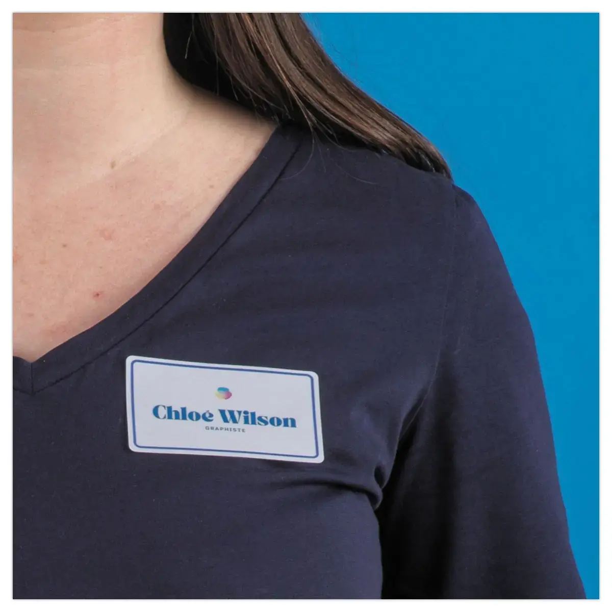 200 Badges adh&eacute;sifs textile imprimables 8 x 5 cm photo du produit