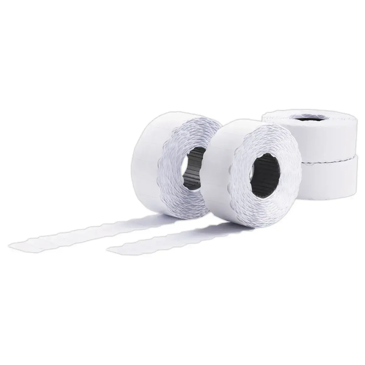 10 Rouleaux de 1500 étiquettes blanches 26x12 mm adh permanent photo du produit