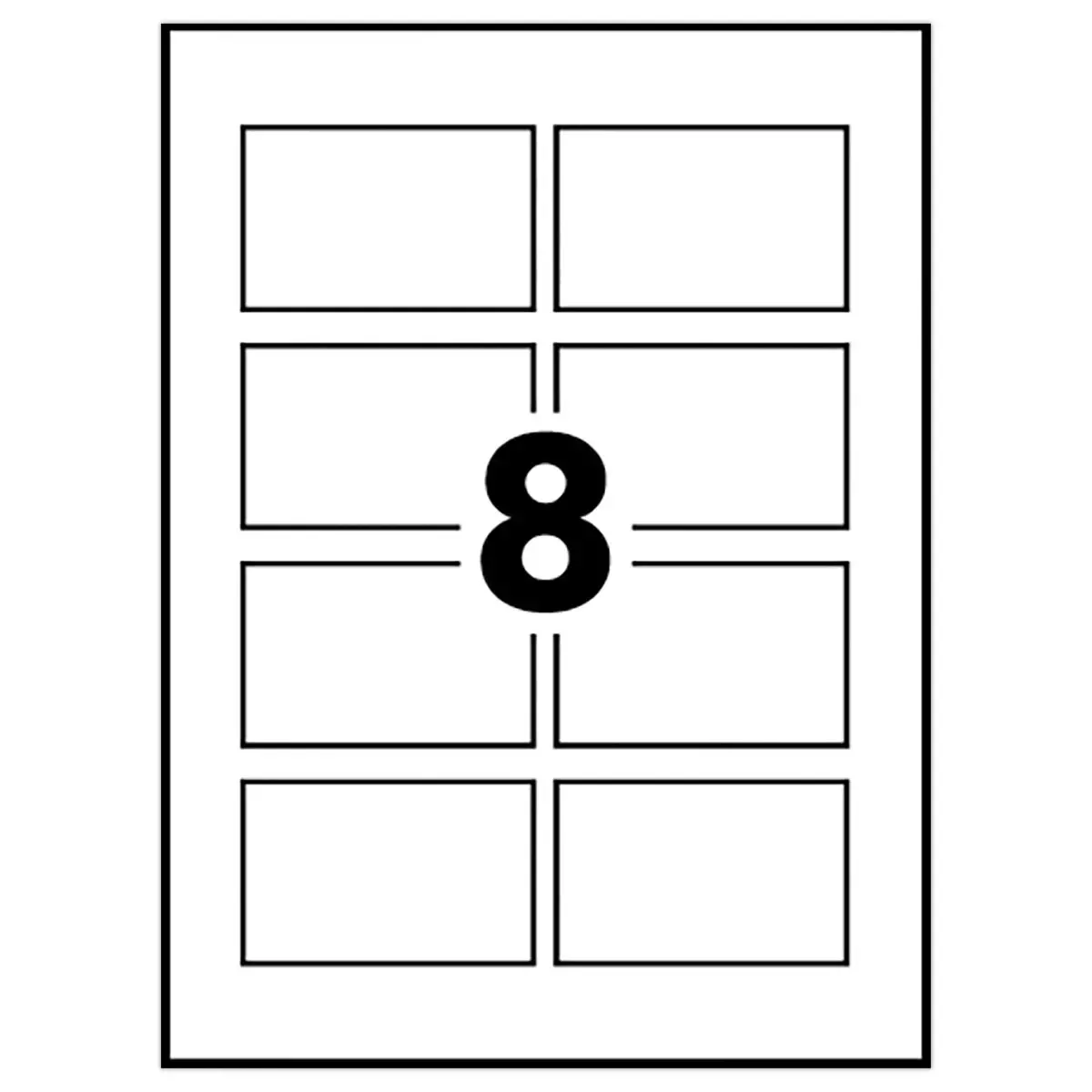 80 Cartes de visite bords lisses photo du produit