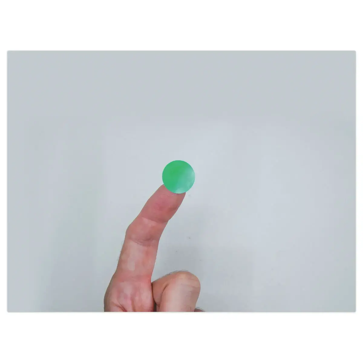 10 Rouleaux de 500 pastilles &Oslash; 20mm vertes enlevables photo du produit