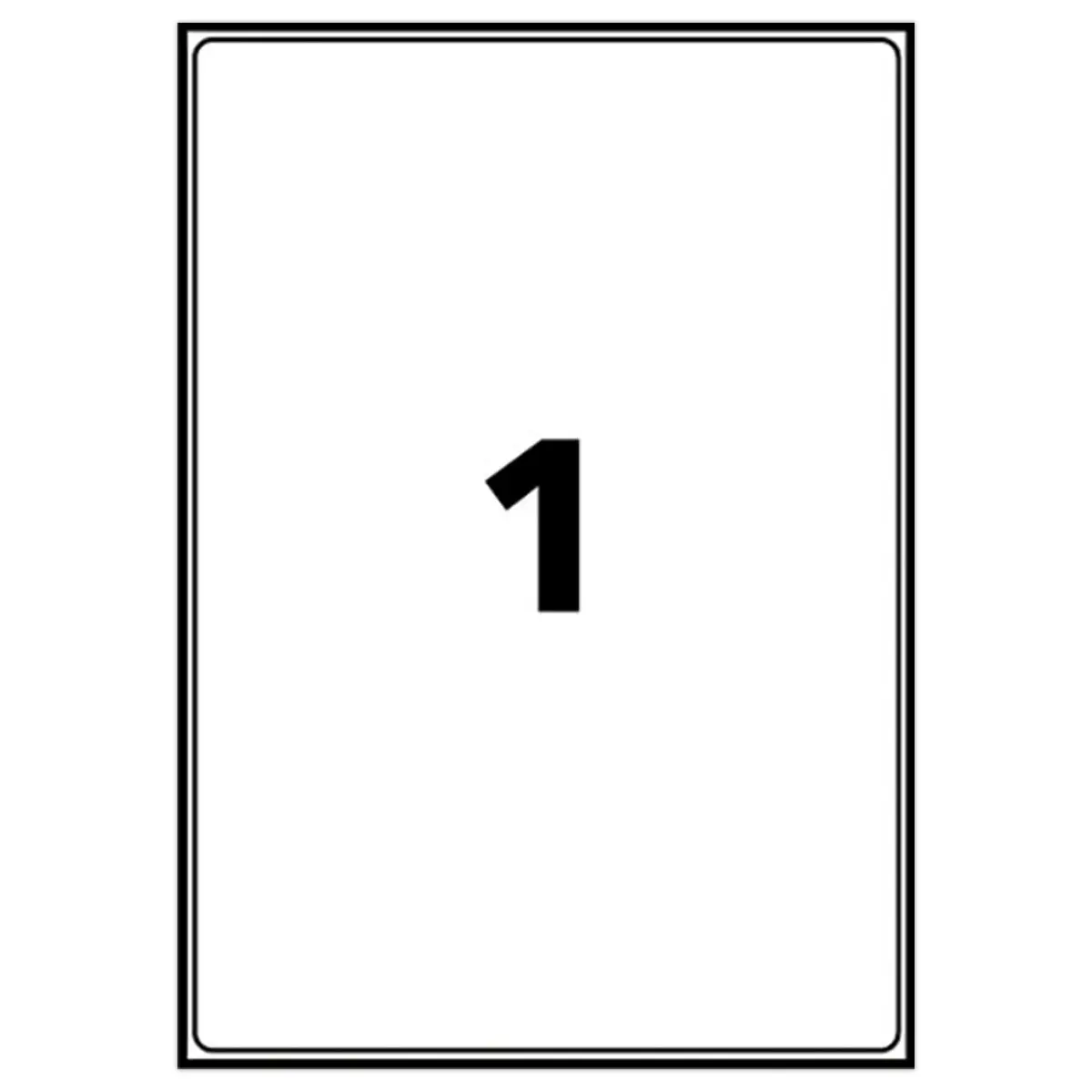 8 éTiquettes A4 décollables papier blanc mat jet d'encre photo du produit