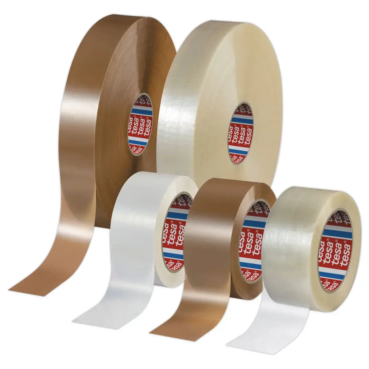 6 Adh&eacute;sif d'emballage PET recycl&eacute; transparent 132M x 50 mm photo du produit