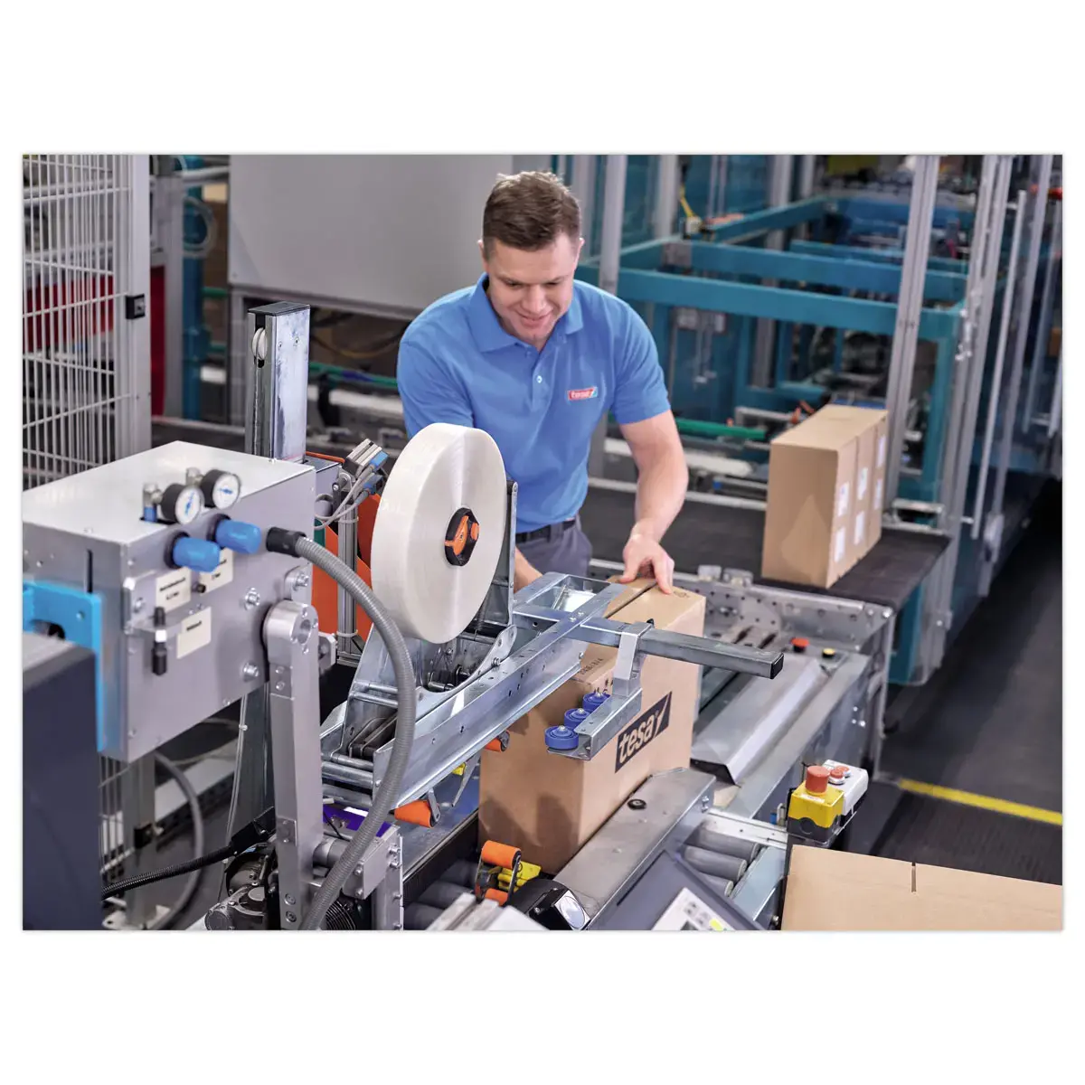 6 Adh&eacute;sif d'emballage PET recycl&eacute; transparent 132M x 50 mm photo du produit