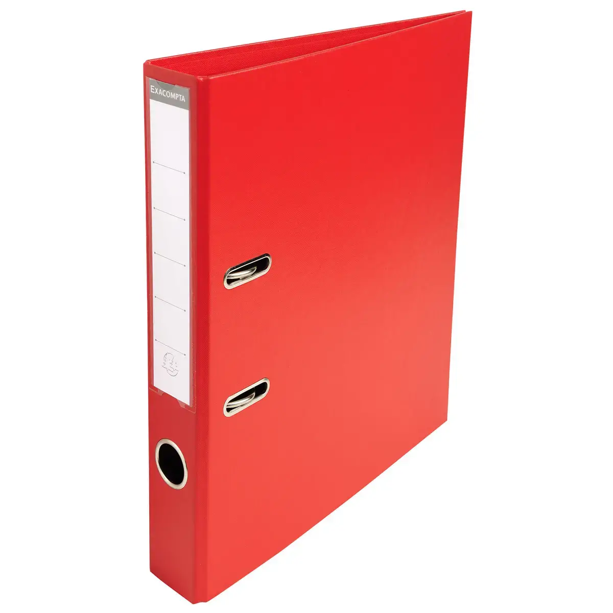 Classeur &agrave; levier PVC  A4 - dos de 5 cm - Rouge - Exacompta photo du produit