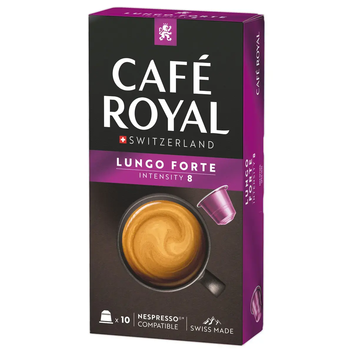 10 Capsules de caf&eacute; Cafe Royal Lungo Forte - Compatibles Nespresso photo du produit