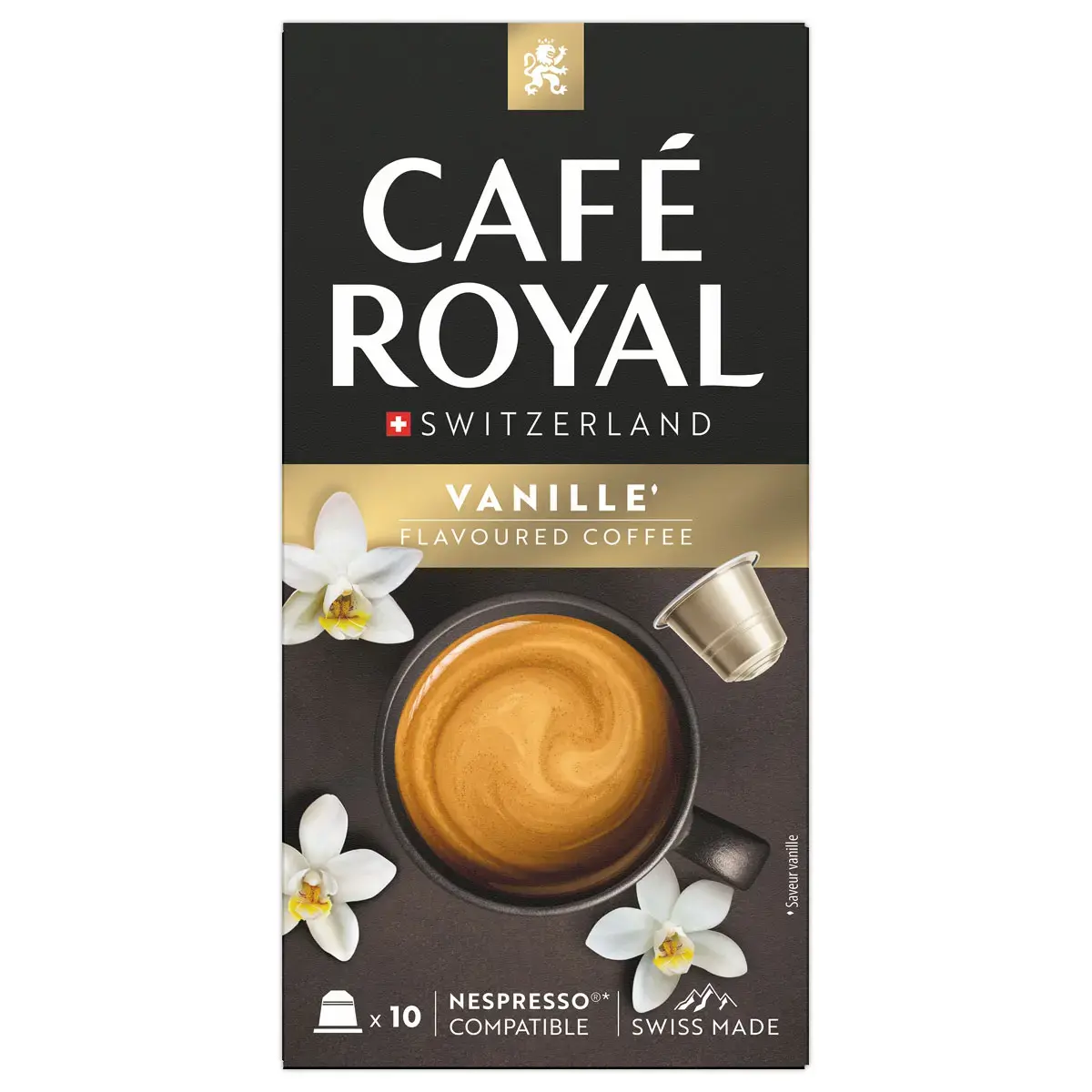 10 Capsules de caf&eacute; CAFE ROYAL Vanille - Compatibles Nespresso photo du produit