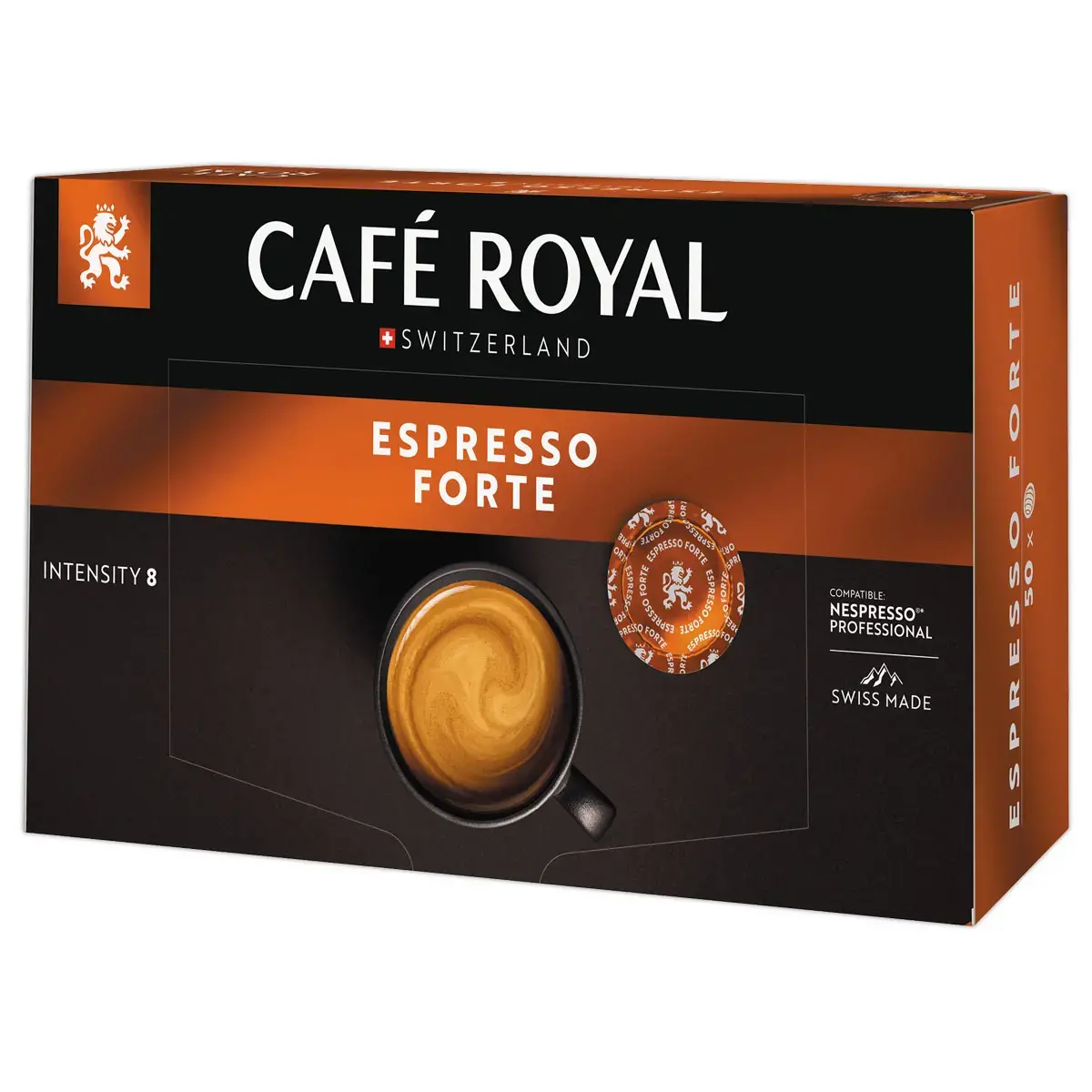50 Capsules DISC caf&eacute; Cafe Royal Professionnel Espresso Fort - Compatibles Nespresso photo du produit