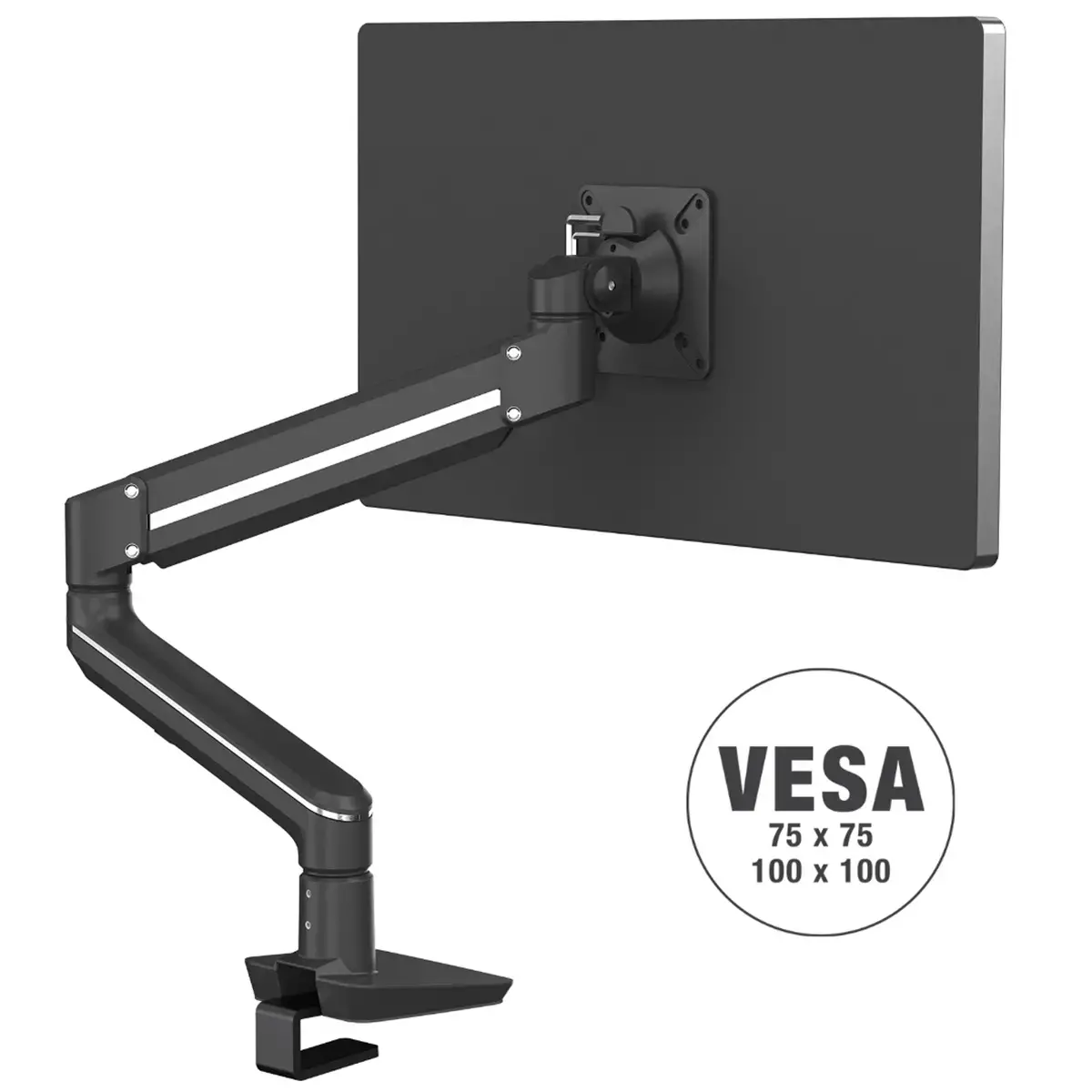 Bras porte-écran Top Mount Tallo - Simple - Noir - Fellowes photo du produit