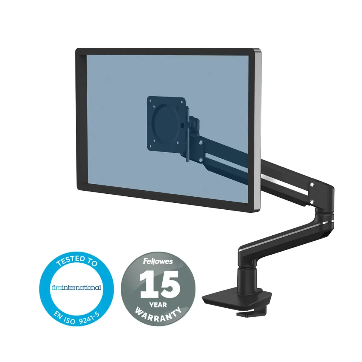 Bras porte-écran Top Mount Tallo - Simple - Noir - Fellowes photo du produit