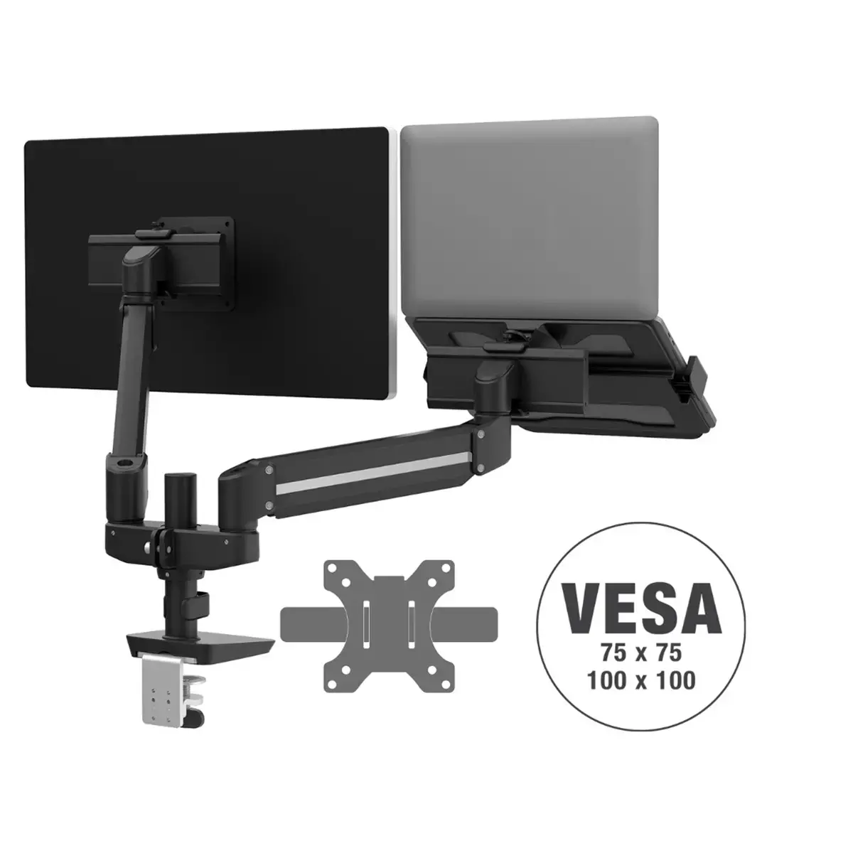 Support PC portable pour bras Tallo - Noir - Fellowes photo du produit