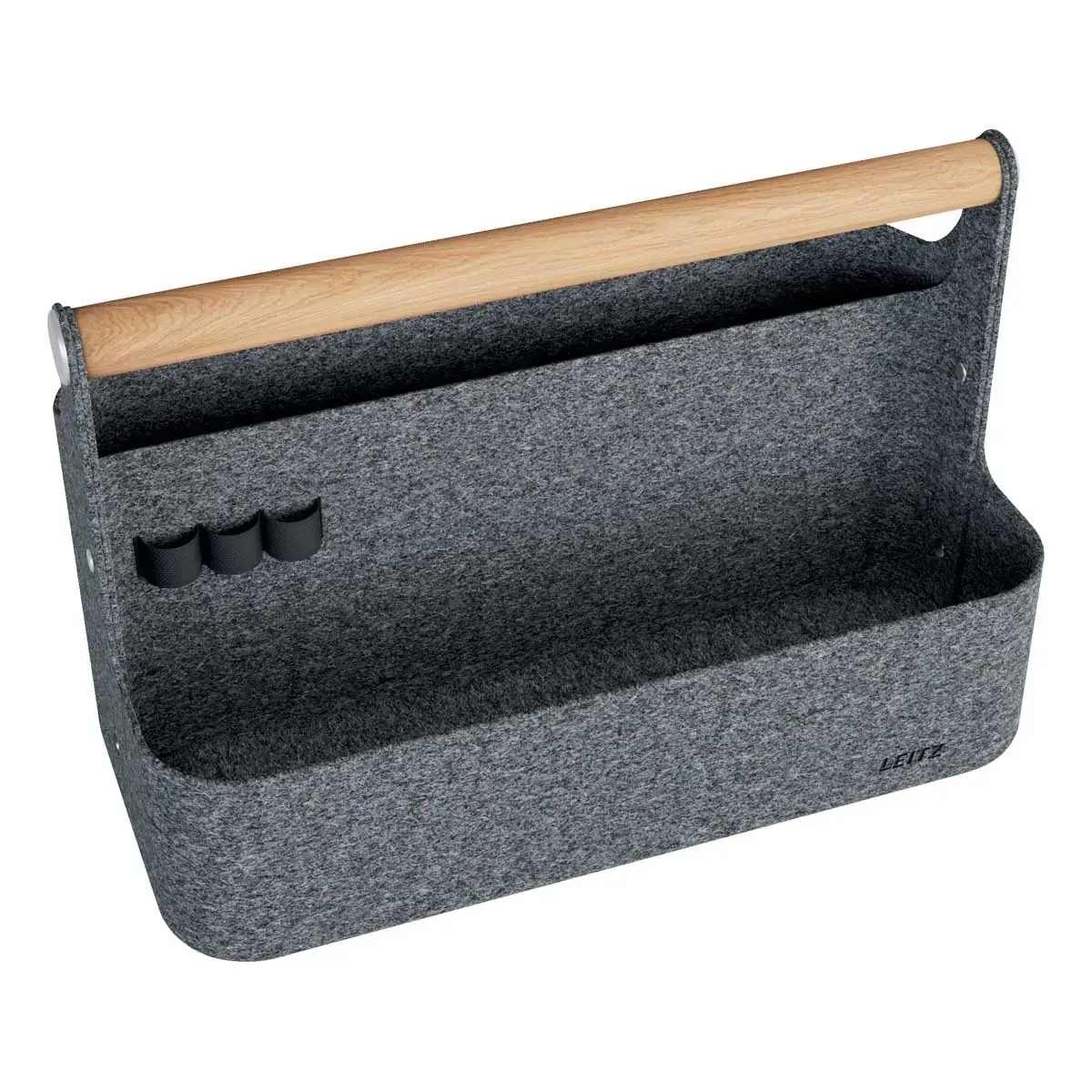 Organiseur de bureau portable - Avec poignée - Gris foncé - Leitz photo du produit