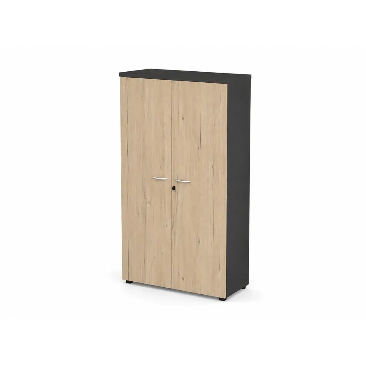 Armoire haute MILAN - 90 x 46 x 200 cm - Ch&ecirc;ne photo du produit