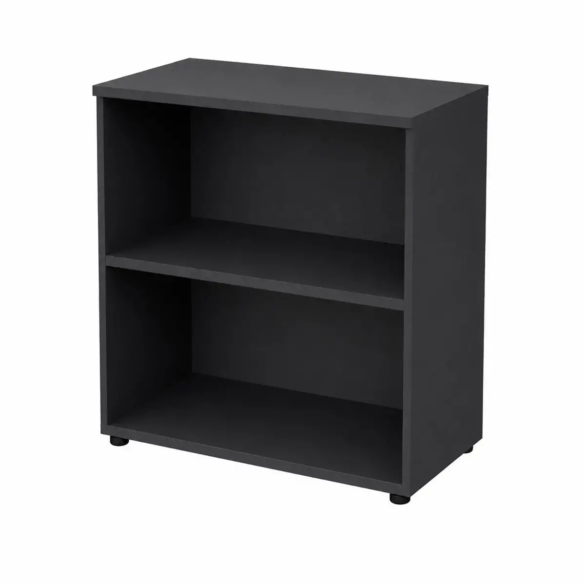 Bibliothèque basse MILAN - 90 x 46 x 85 cm - Chêne photo du produit