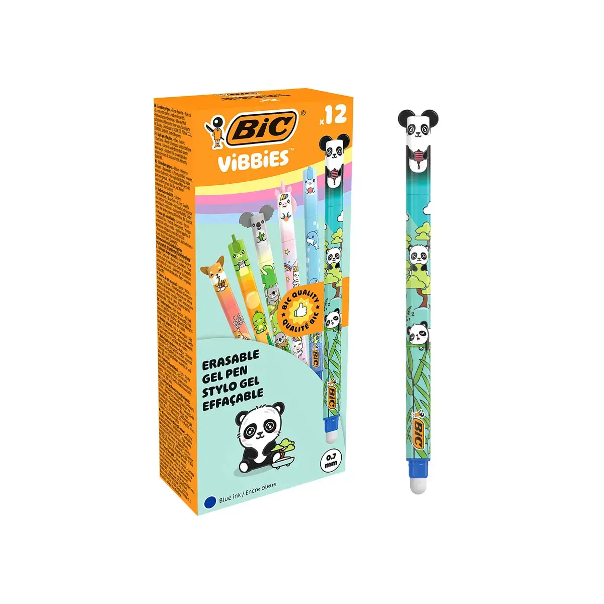 Stylo gel effaçables - Collection Vibbies - Bic photo du produit
